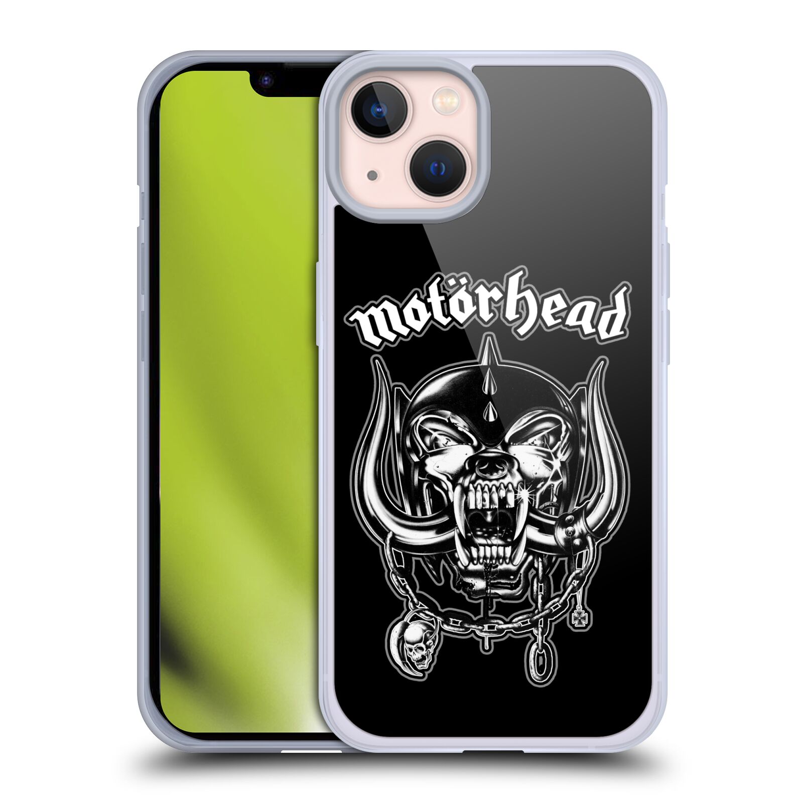 Silikonové pouzdro na mobil Apple iPhone 13 - Motörhead - Silver War Pig (Silikonový kryt, obal, pouzdro na mobilní telefon Apple iPhone 13 s licencovaným motivem Motörhead - Silver War Pig)