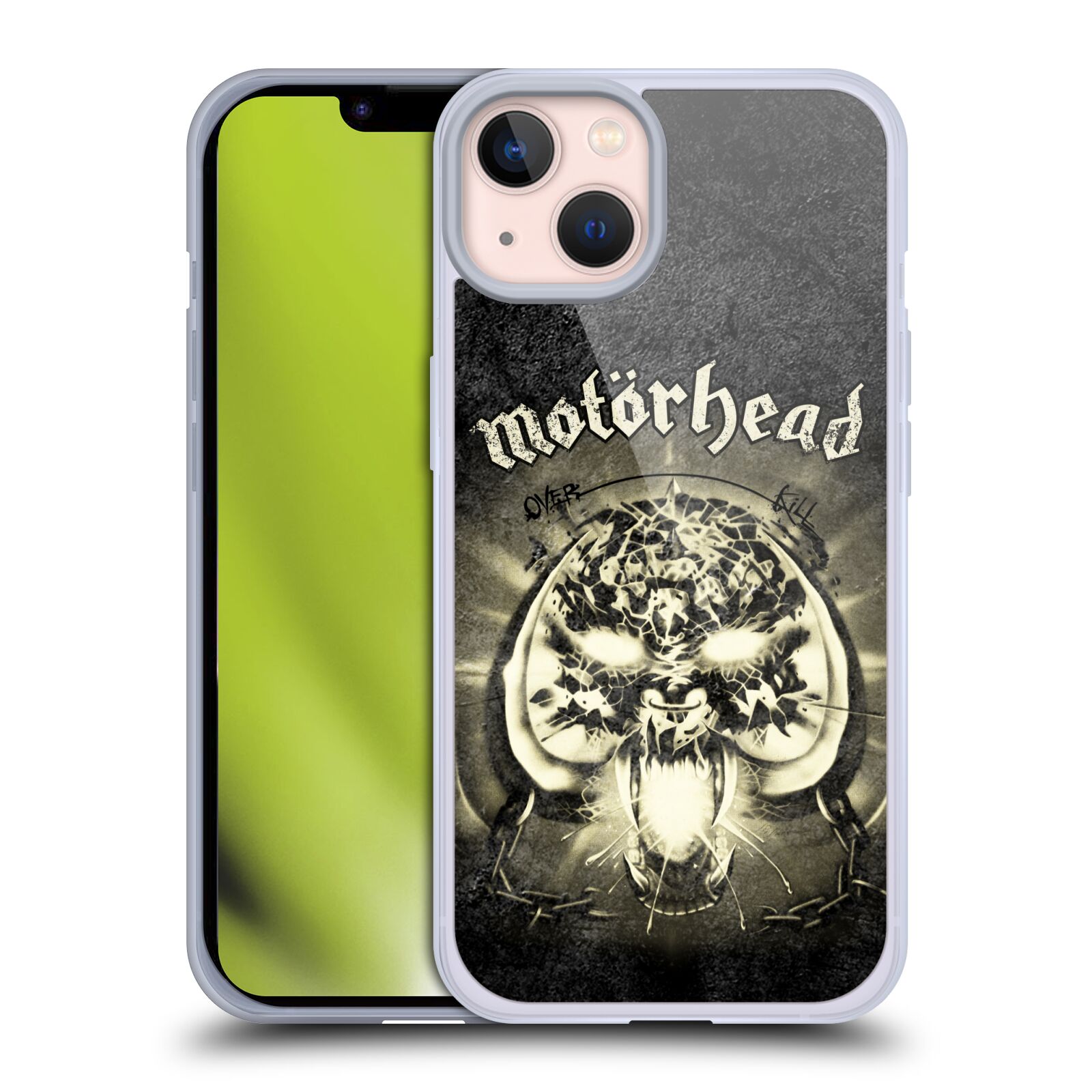 Silikonové pouzdro na mobil Apple iPhone 13 - Motörhead - Overkill (Silikonový kryt, obal, pouzdro na mobilní telefon Apple iPhone 13 s licencovaným motivem Motörhead - Overkill)