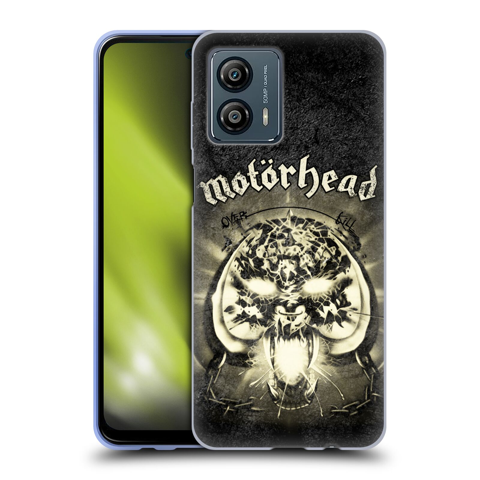 Silikonové pouzdro na mobil Motorola Moto G53 5G - Motörhead - Overkill (Silikonový kryt, obal, pouzdro na mobilní telefon Motorola Moto G53 5G s licencovaným motivem Motörhead - Overkill)