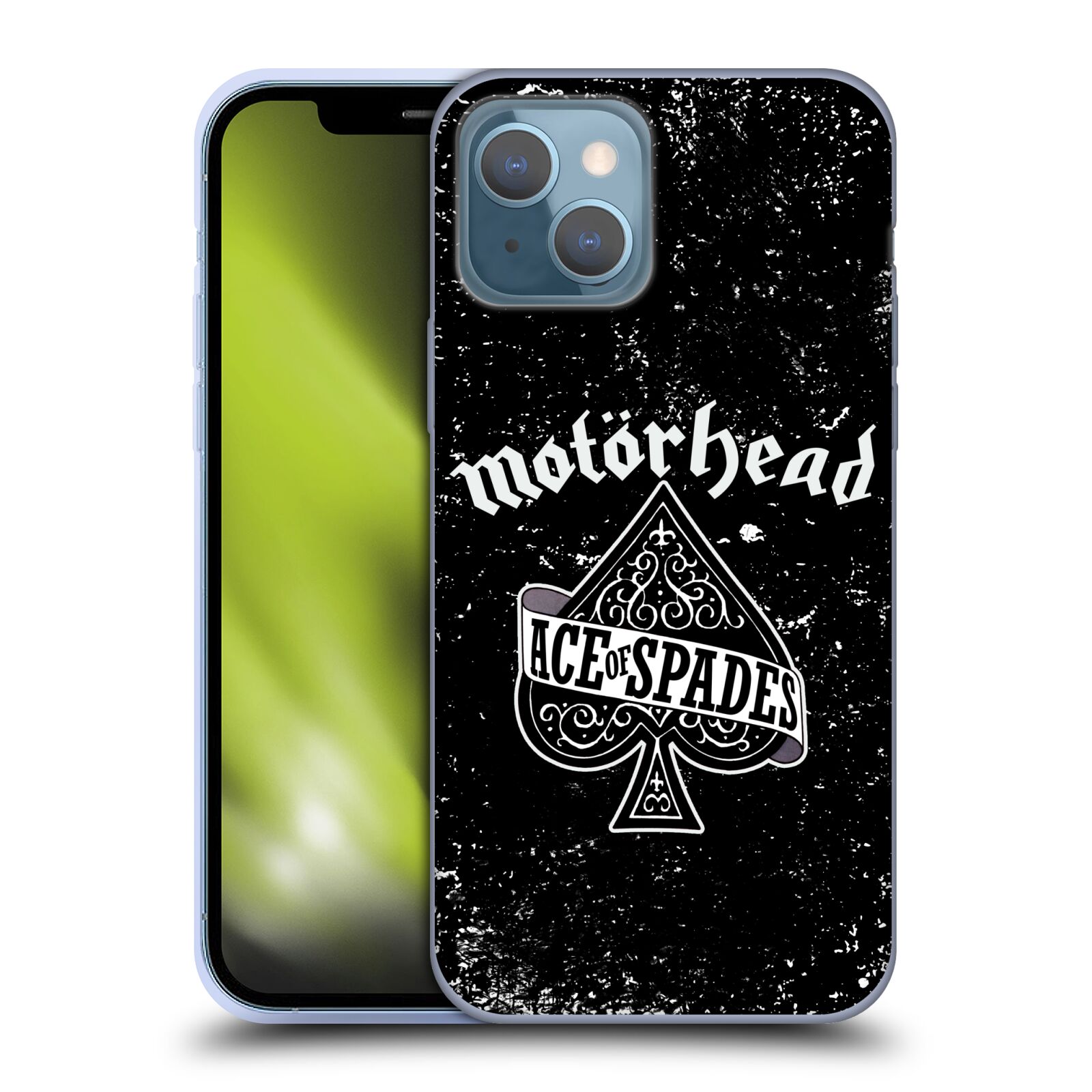 Silikonové pouzdro na mobil Apple iPhone 13 - Motörhead - Ace Of Spades (Silikonový kryt, obal, pouzdro na mobilní telefon Apple iPhone 13 s licencovaným motivem Motörhead - Ace Of Spades)