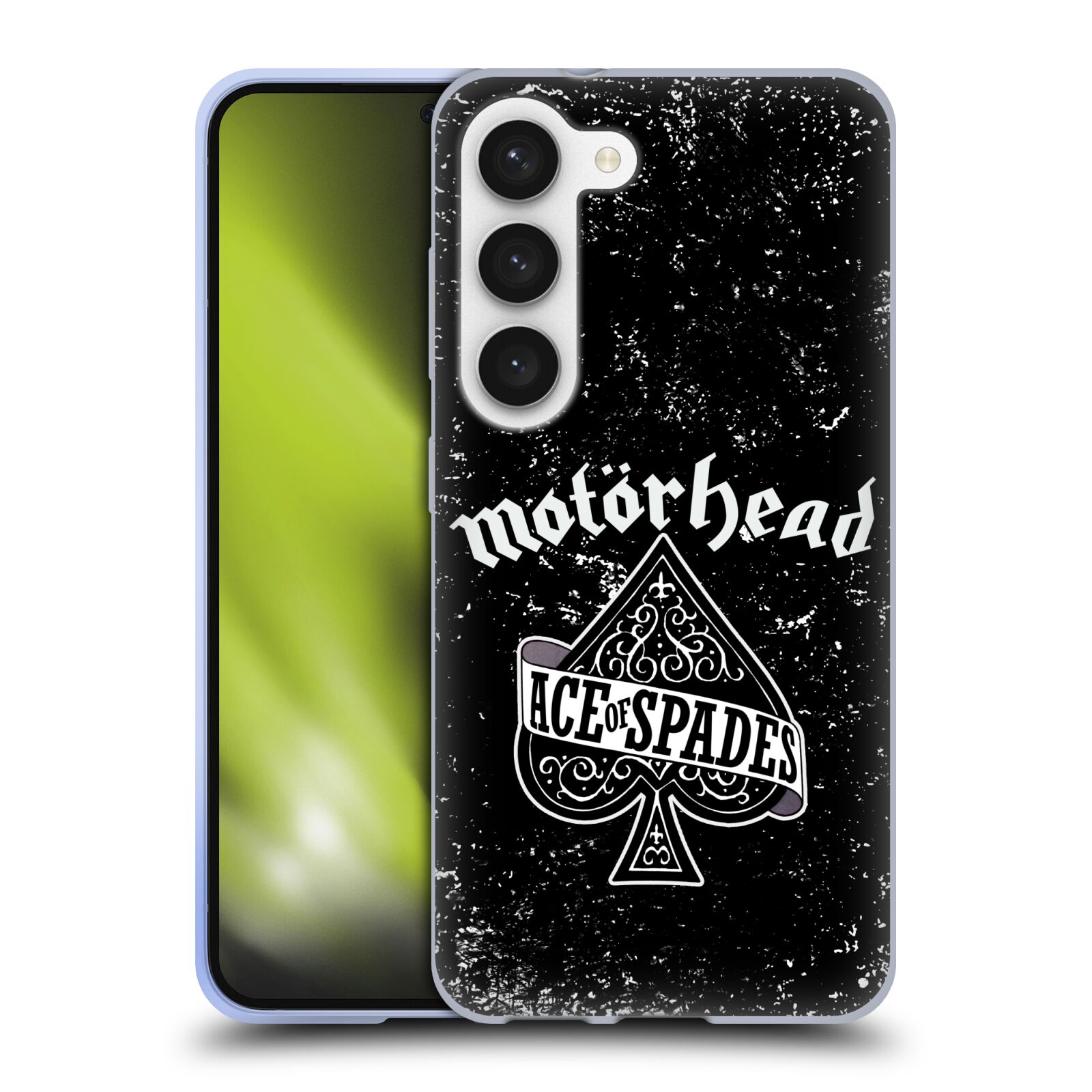Silikonové pouzdro na mobil Samsung Galaxy S23 - Motörhead - Ace Of Spades (Silikonový kryt, obal, pouzdro na mobilní telefon Samsung Galaxy S23 s licencovaným motivem Motörhead - Ace Of Spades)