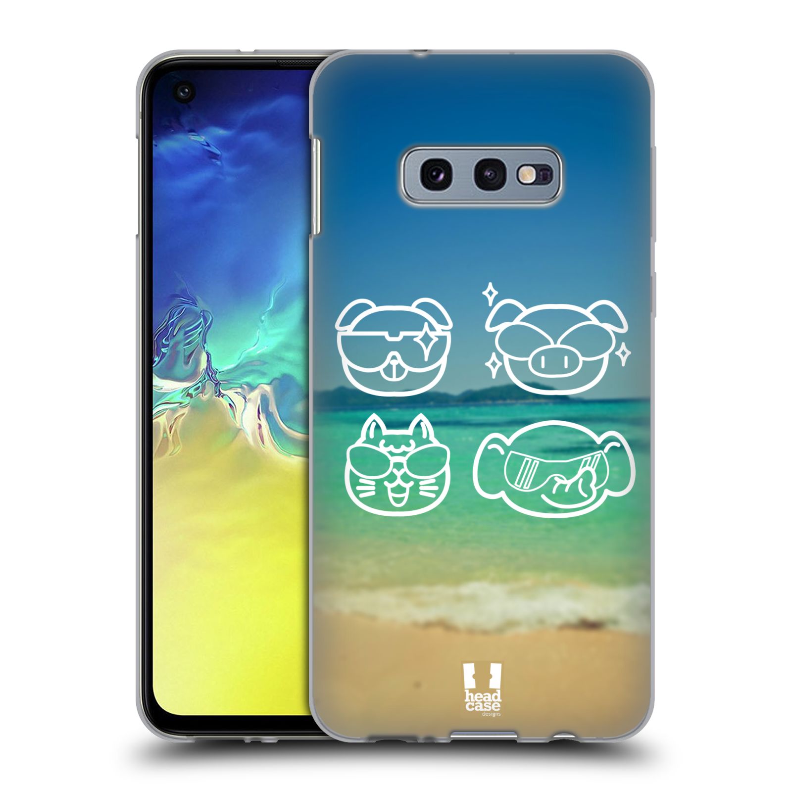 Silikonové pouzdro na mobil Samsung Galaxy S10e - Head Case - EMOJI COOL