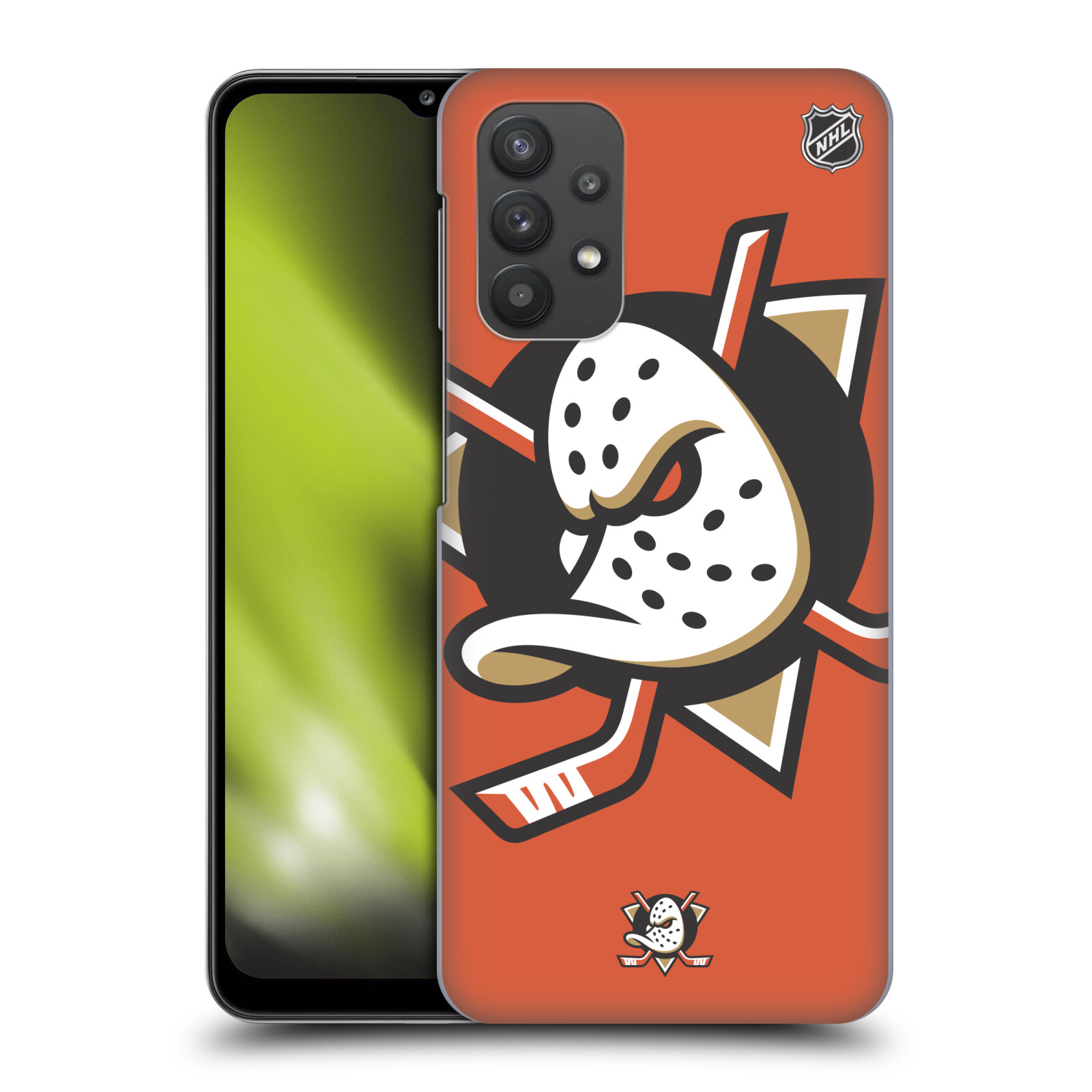 Plastové pouzdro na mobil Samsung Galaxy A32 5G - NHL - Velké logo Anaheim Ducks
