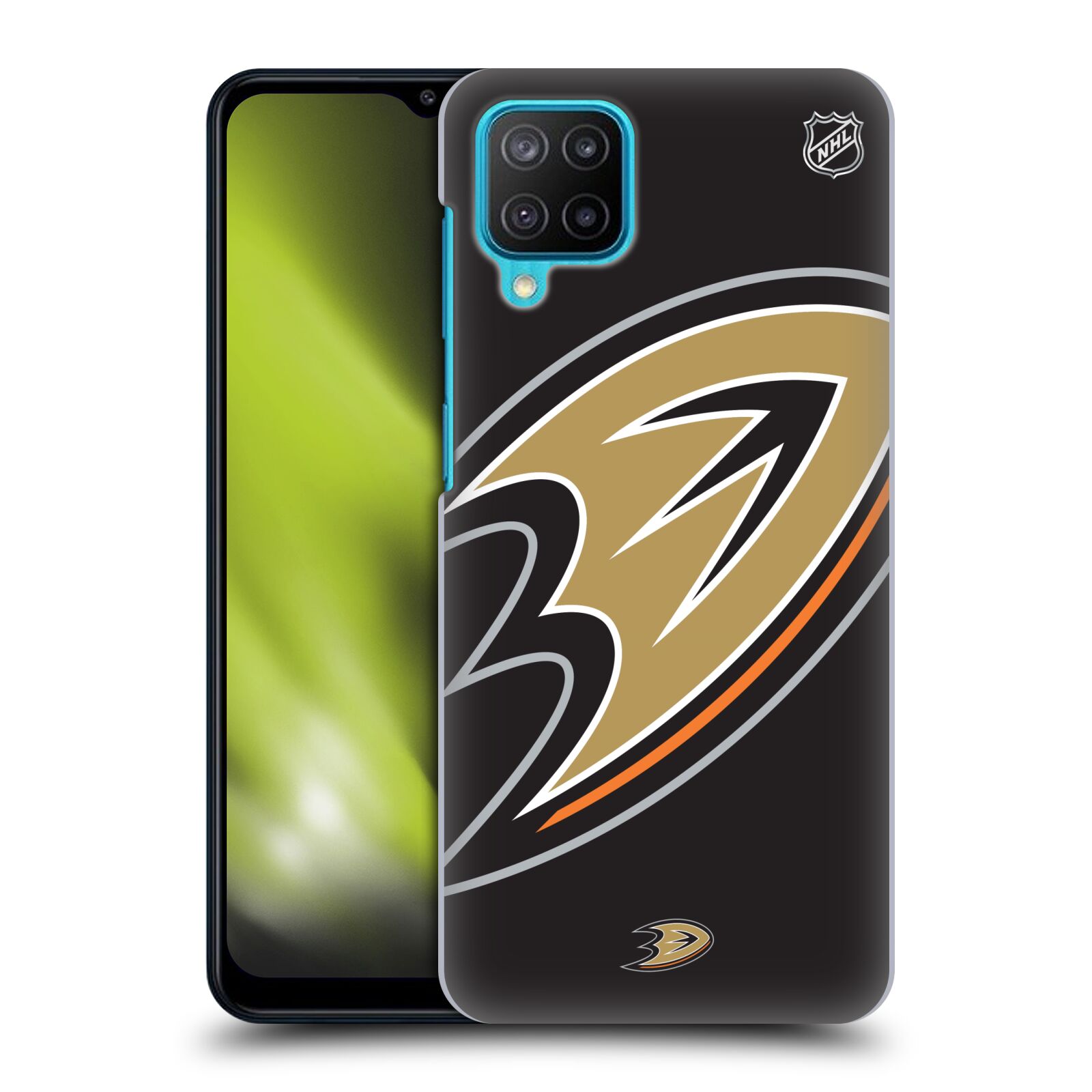 Plastové pouzdro na mobil Samsung Galaxy M12 - NHL - Velké logo Anaheim Ducks