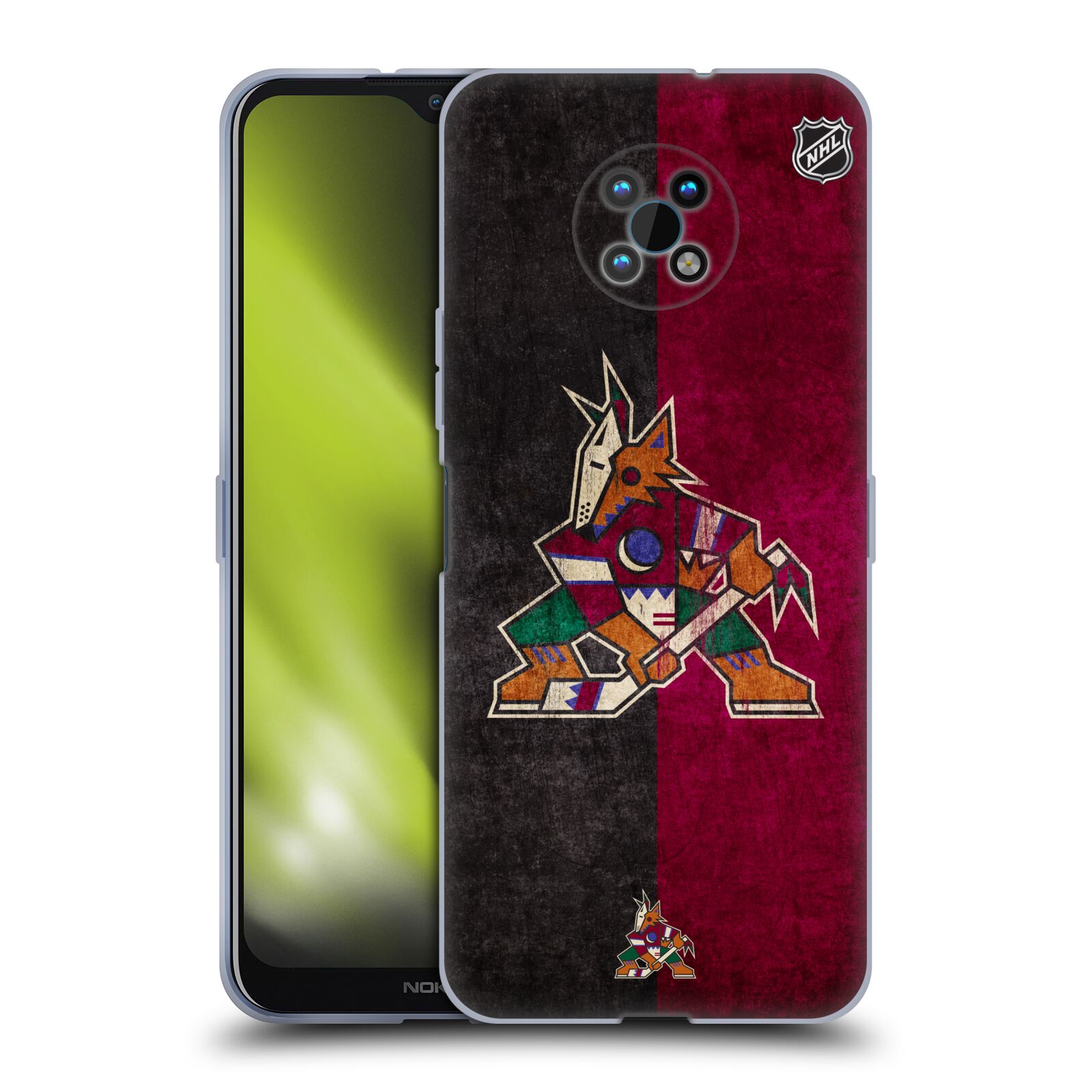 Silikonové pouzdro na mobil Nokia G50 5G - NHL - Půlené logo Arizona Coyotes