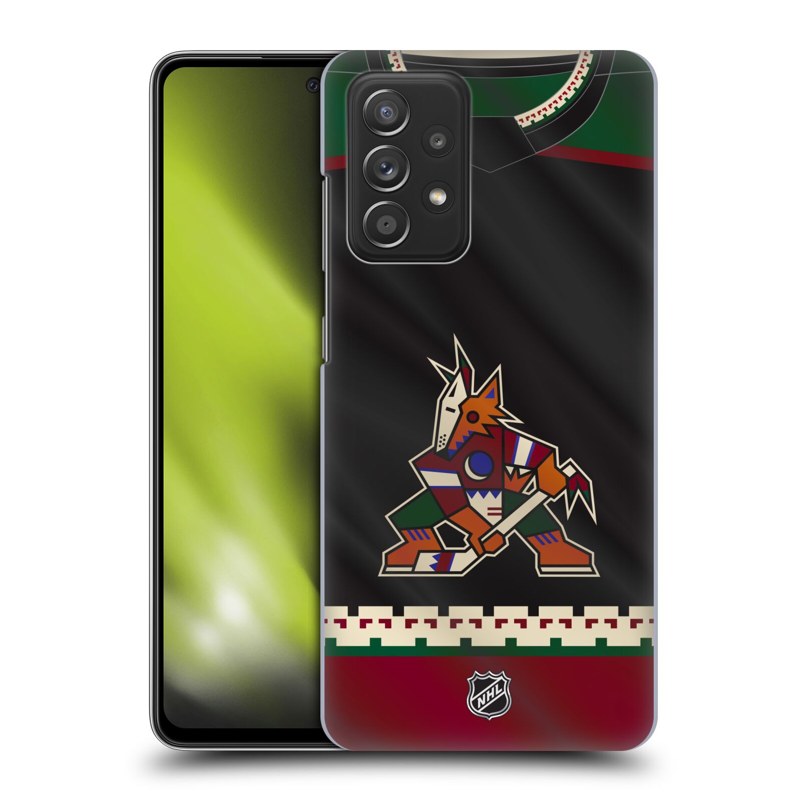 Plastové pouzdro na mobil Samsung Galaxy A52 / A52 5G / A52s 5G - NHL - Dres Arizona Coyotes