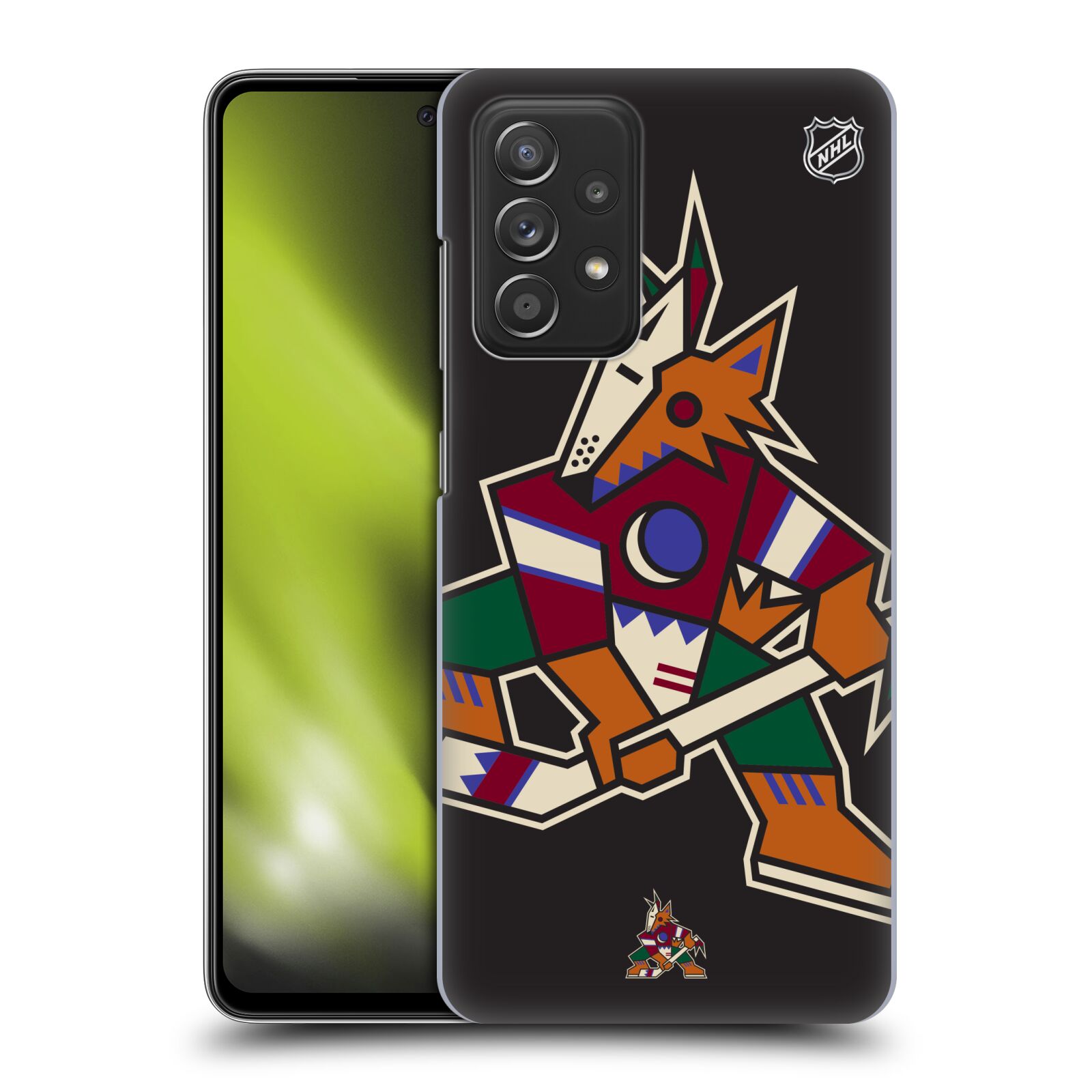 Plastové pouzdro na mobil Samsung Galaxy A52 / A52 5G / A52s 5G - NHL - Velké logo Arizona Coyotes