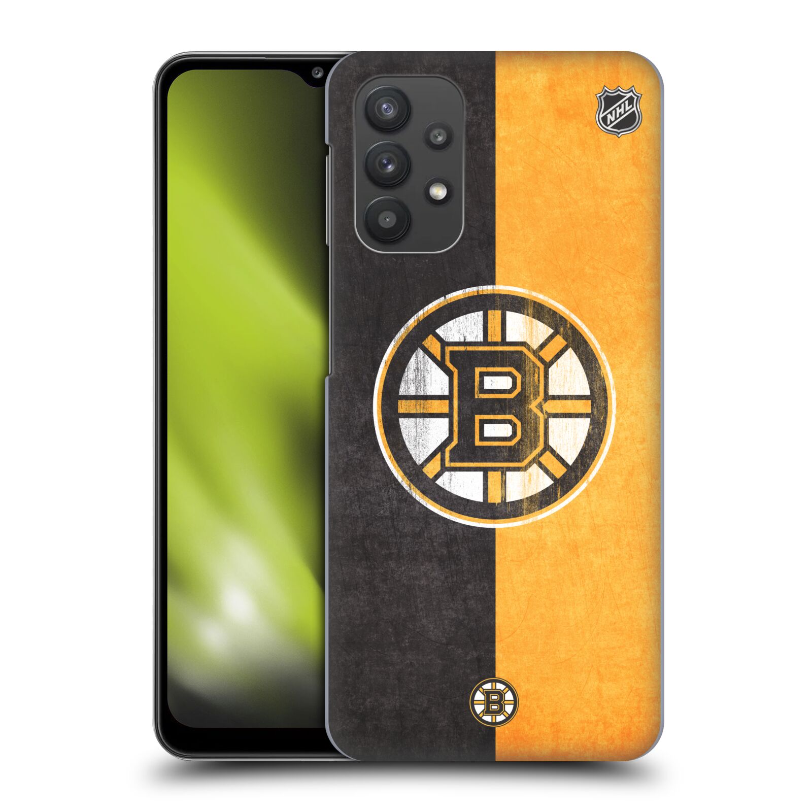 Plastové pouzdro na mobil Samsung Galaxy A32 5G - NHL - Půlené logo Boston Bruins