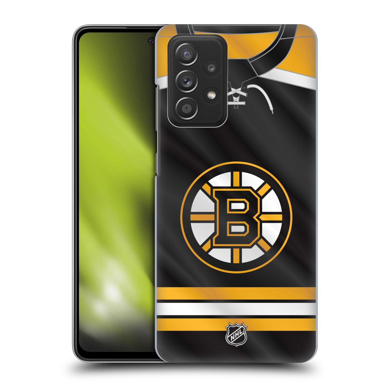Plastové pouzdro na mobil Samsung Galaxy A52 / A52 5G / A52s 5G - NHL - Dres Boston Bruins