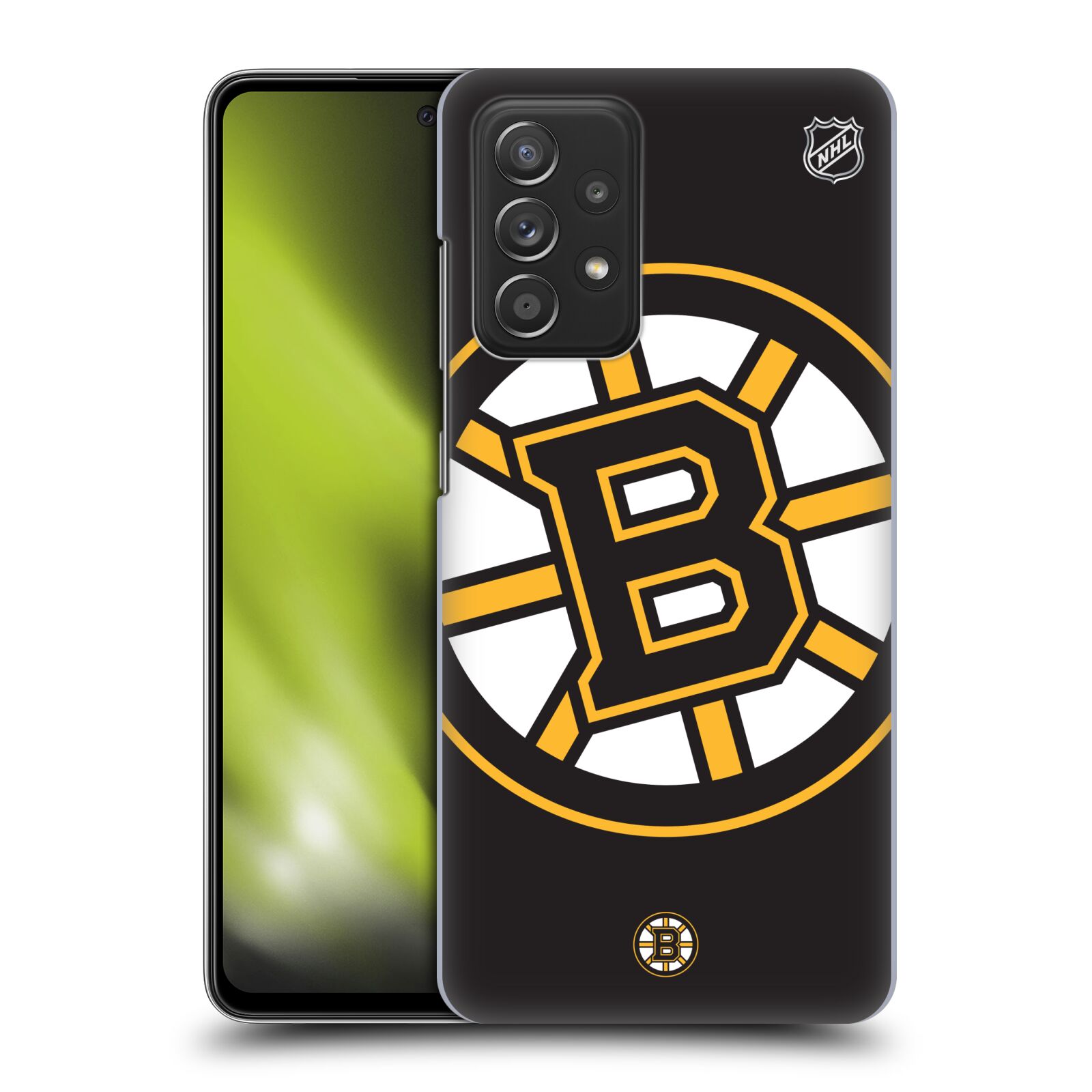 Plastové pouzdro na mobil Samsung Galaxy A52 / A52 5G / A52s 5G - NHL - Velké logo Boston Bruins