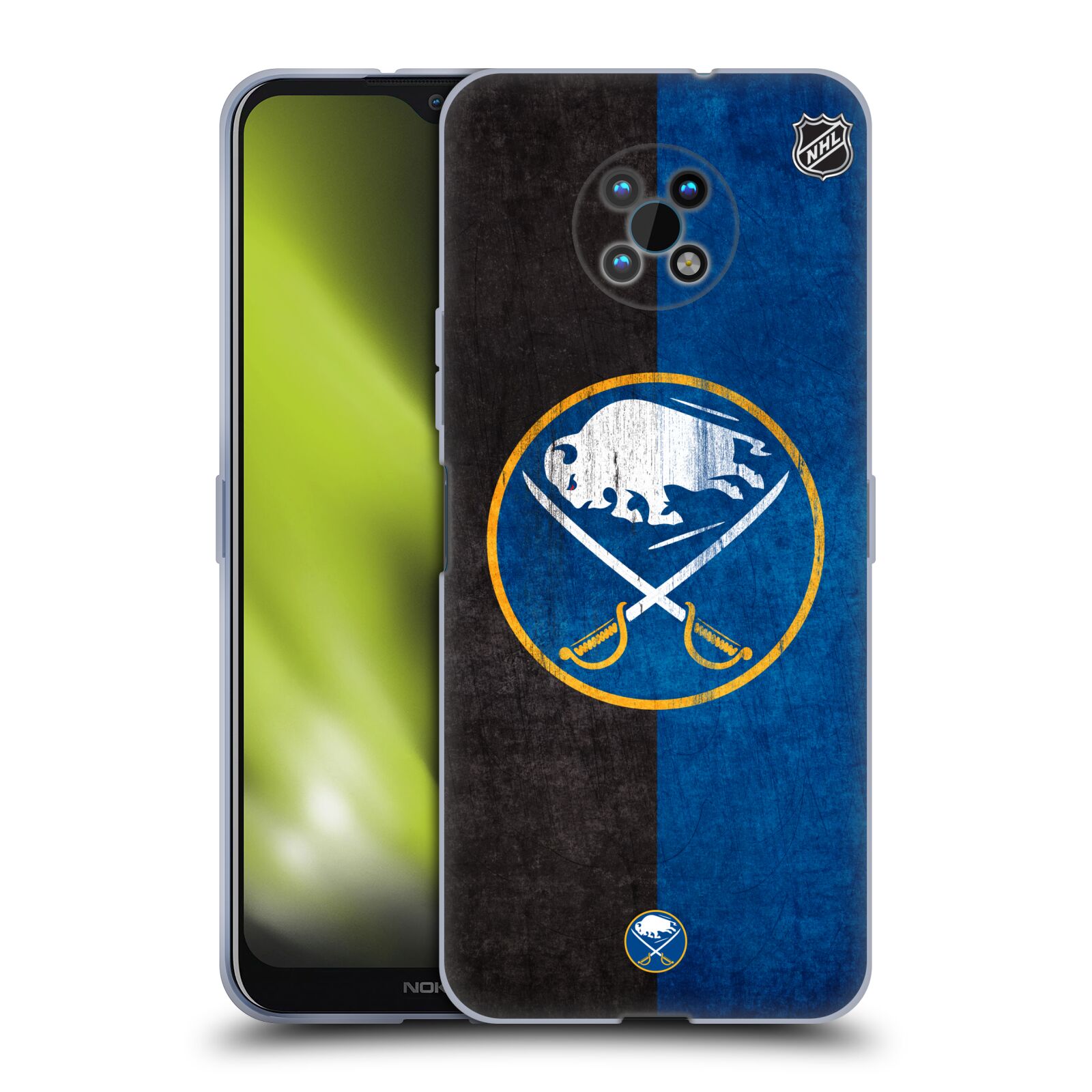 Silikonové pouzdro na mobil Nokia G50 5G - NHL - Půlené logo Buffalo Sabres