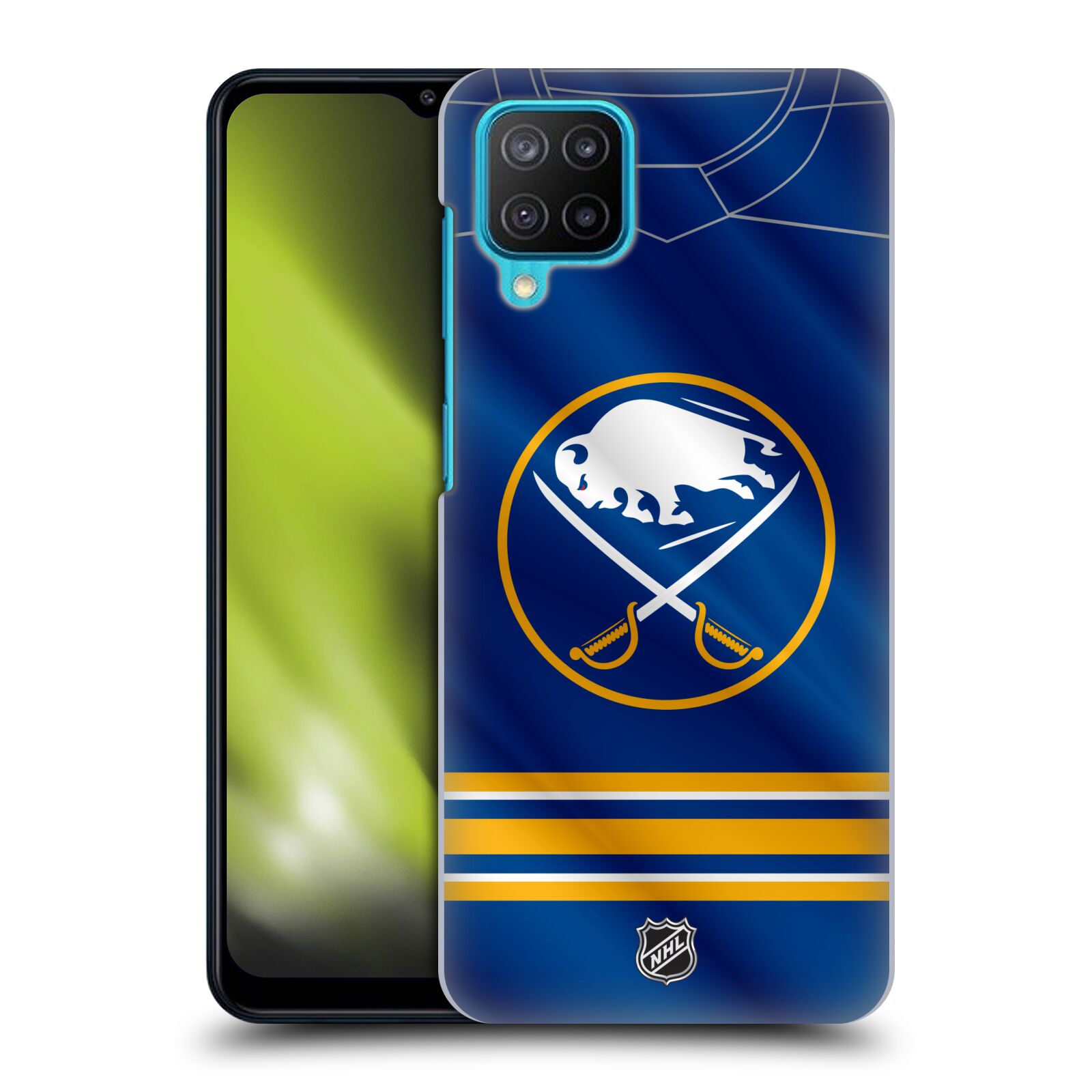 Plastové pouzdro na mobil Samsung Galaxy M12 - NHL - Dres Buffalo Sabres