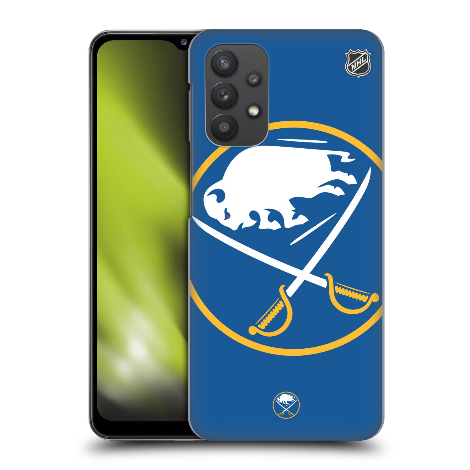 Plastové pouzdro na mobil Samsung Galaxy A32 5G - NHL - Velké logo Buffalo Sabres
