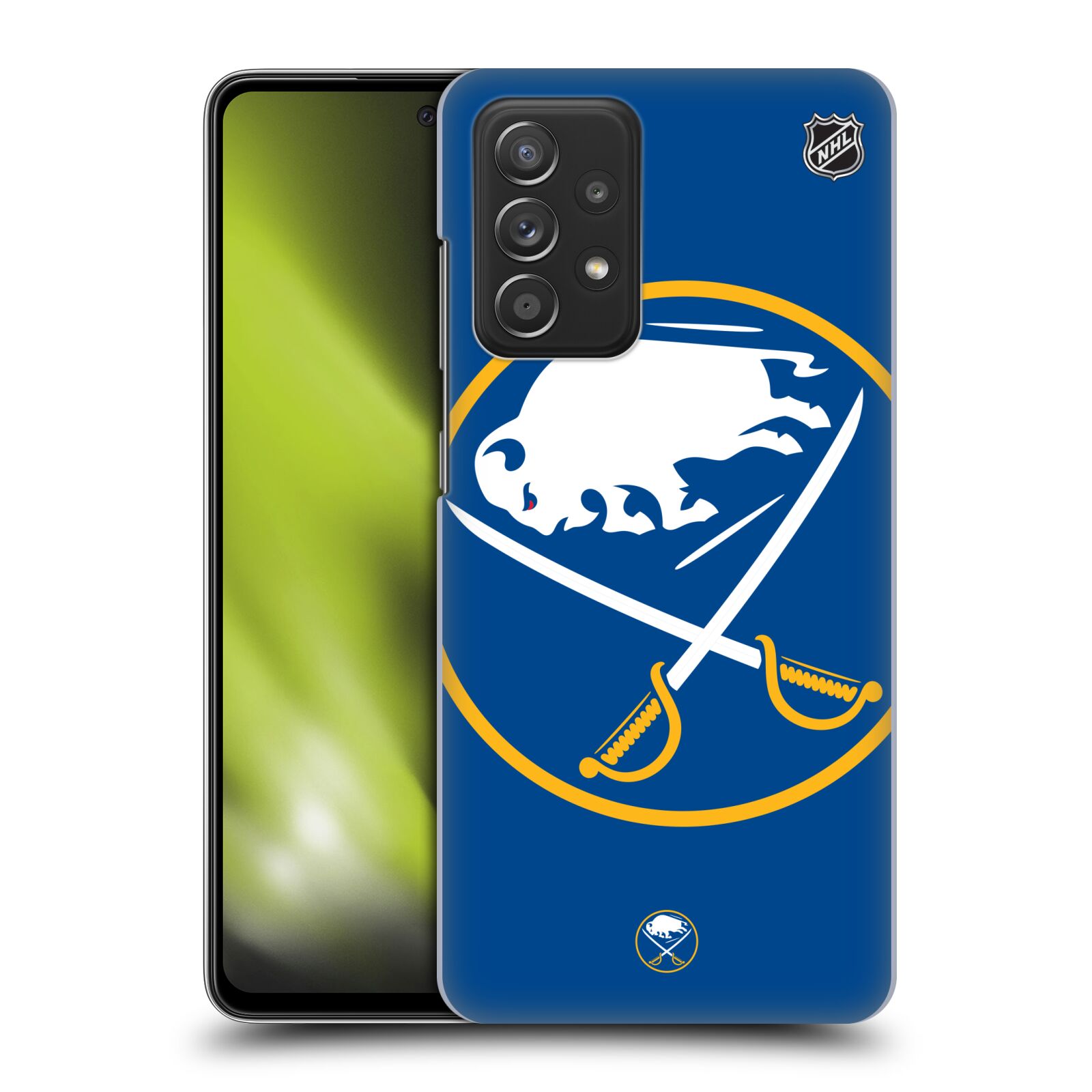 Plastové pouzdro na mobil Samsung Galaxy A52 / A52 5G / A52s 5G - NHL - Velké logo Buffalo Sabres