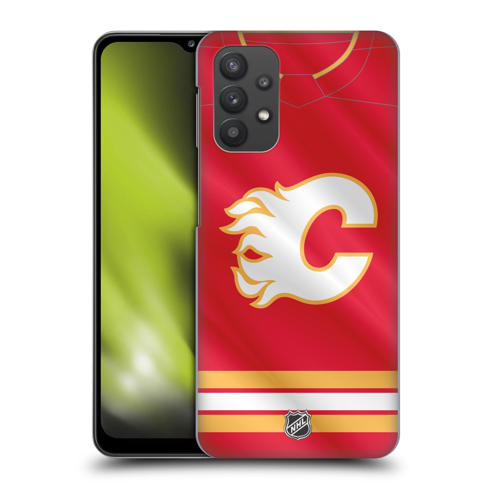 Plastové pouzdro na mobil Samsung Galaxy A32 5G - NHL - Dres Calgary Flames