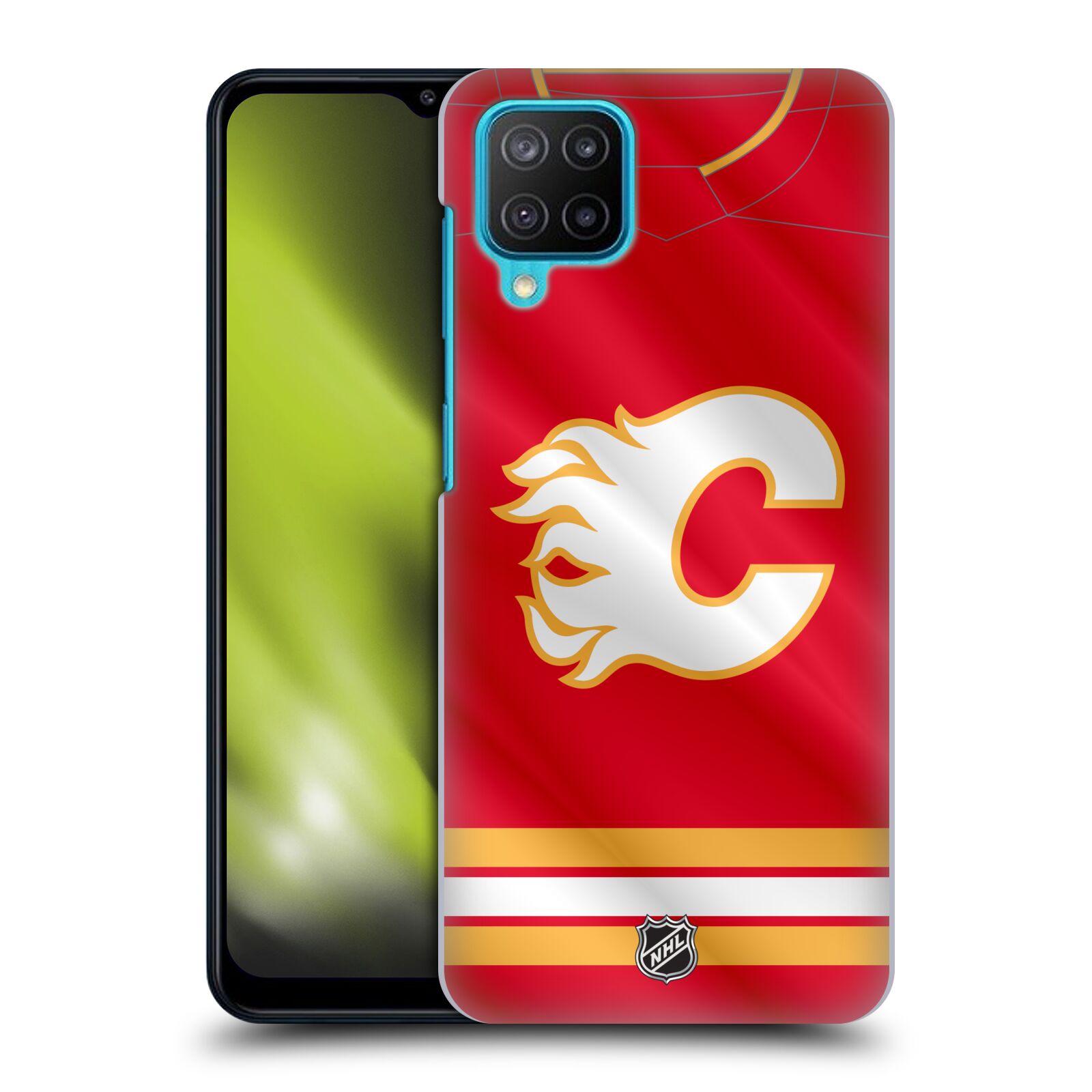 Plastové pouzdro na mobil Samsung Galaxy M12 - NHL - Dres Calgary Flames