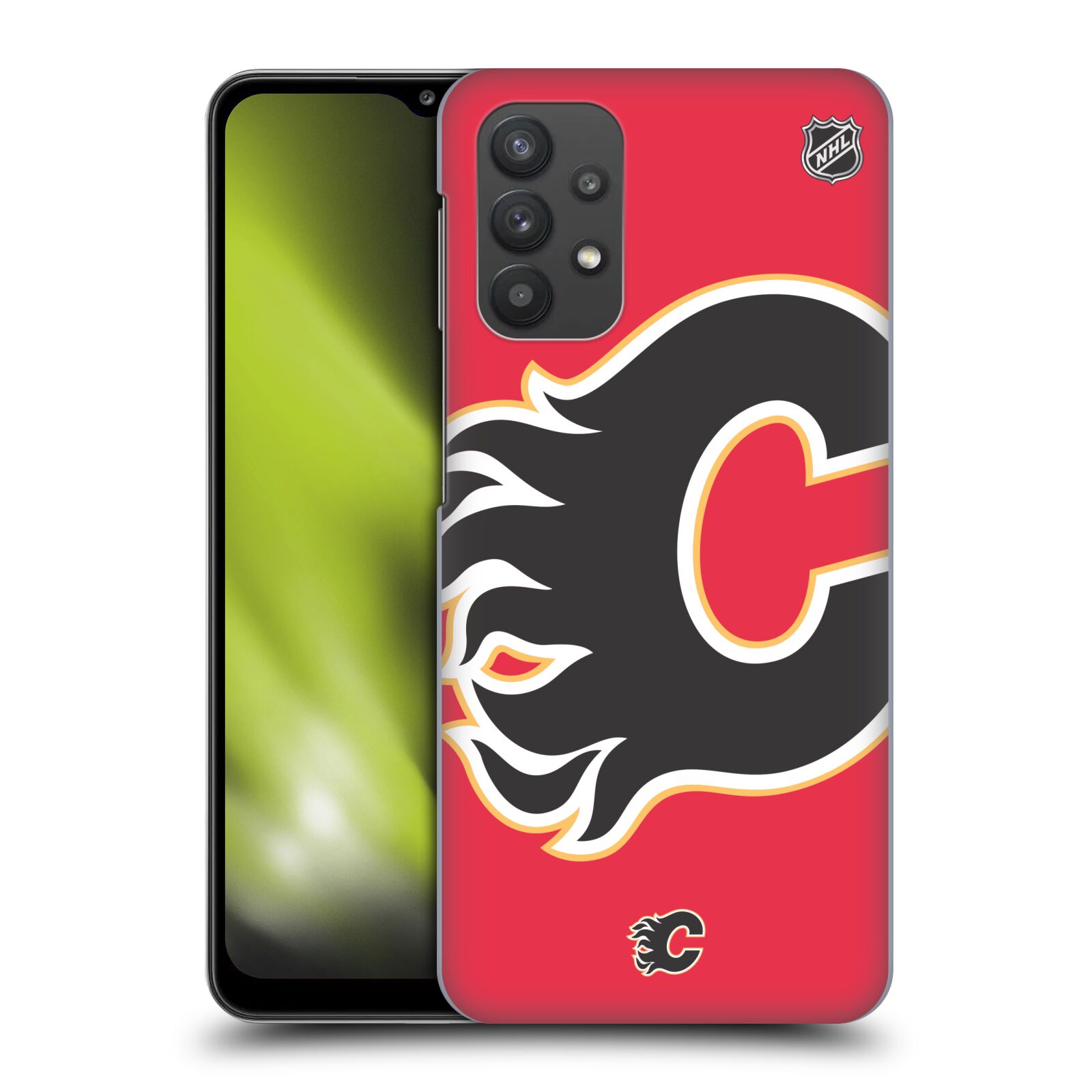 Plastové pouzdro na mobil Samsung Galaxy A32 5G - NHL - Velké logo Calgary Flames