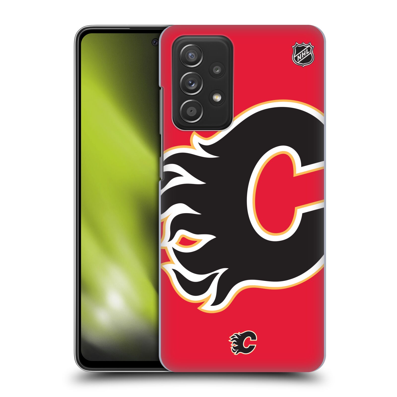 Plastové pouzdro na mobil Samsung Galaxy A52 / A52 5G / A52s 5G - NHL - Velké logo Calgary Flames