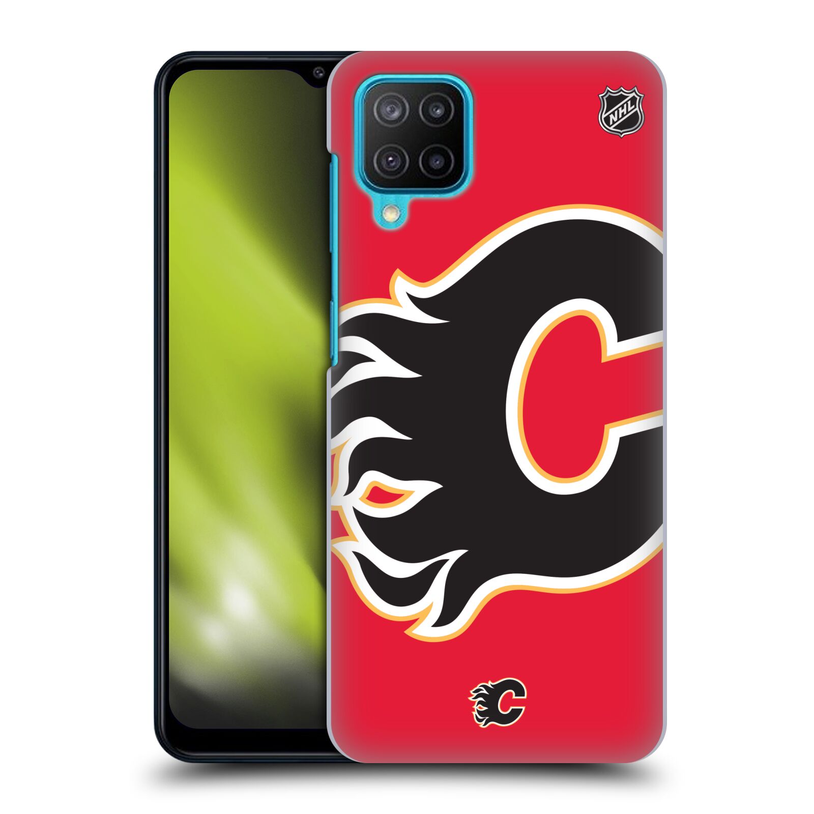 Plastové pouzdro na mobil Samsung Galaxy M12 - NHL - Velké logo Calgary Flames