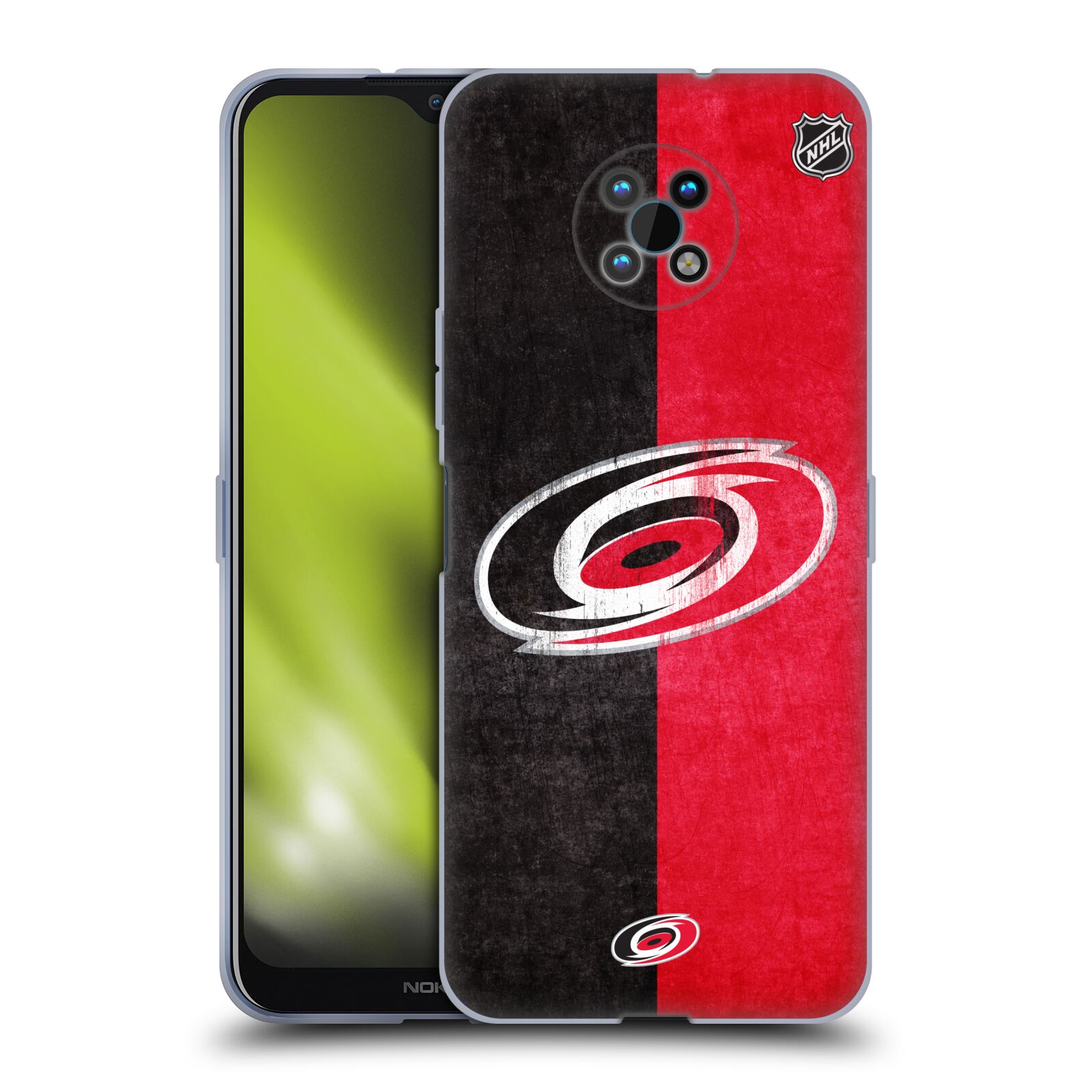 Silikonové pouzdro na mobil Nokia G50 5G - NHL - Půlené logo Carolina Hurricanes