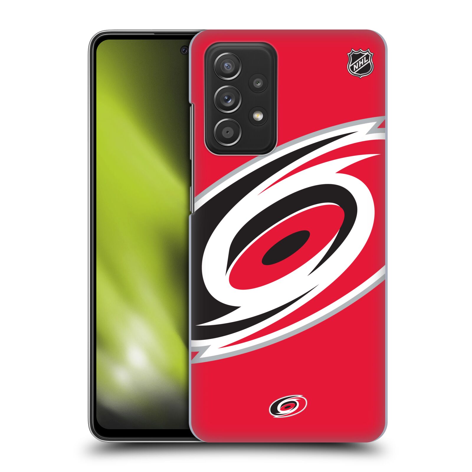 Plastové pouzdro na mobil Samsung Galaxy A52 / A52 5G / A52s 5G - NHL - Velké logo Carolina Hurricanes