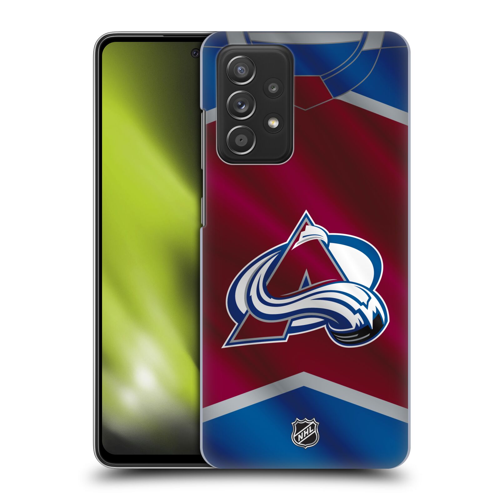 Plastové pouzdro na mobil Samsung Galaxy A52 / A52 5G / A52s 5G - NHL - Dres Colorado Avalanche