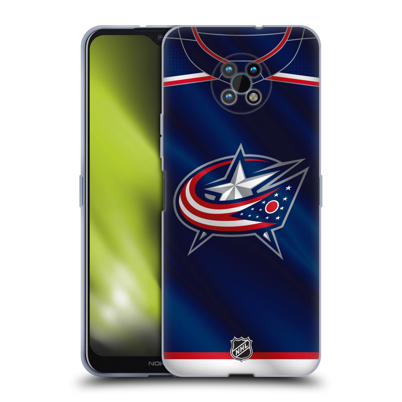 Silikonové pouzdro na mobil Nokia G50 5G - NHL - Dres Columbus Blue Jackets