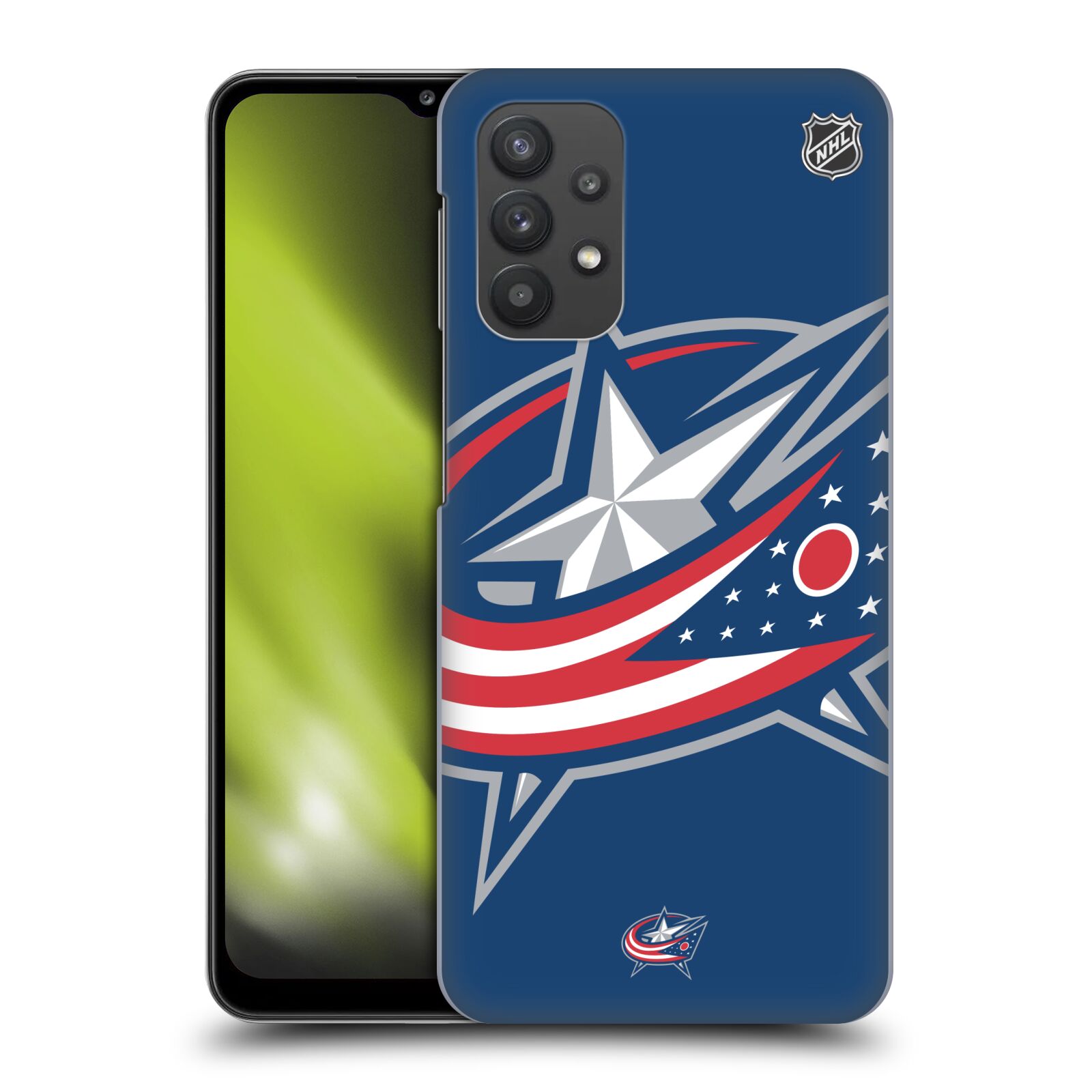 Plastové pouzdro na mobil Samsung Galaxy A32 5G - NHL - Velké logo Columbus Blue Jackets