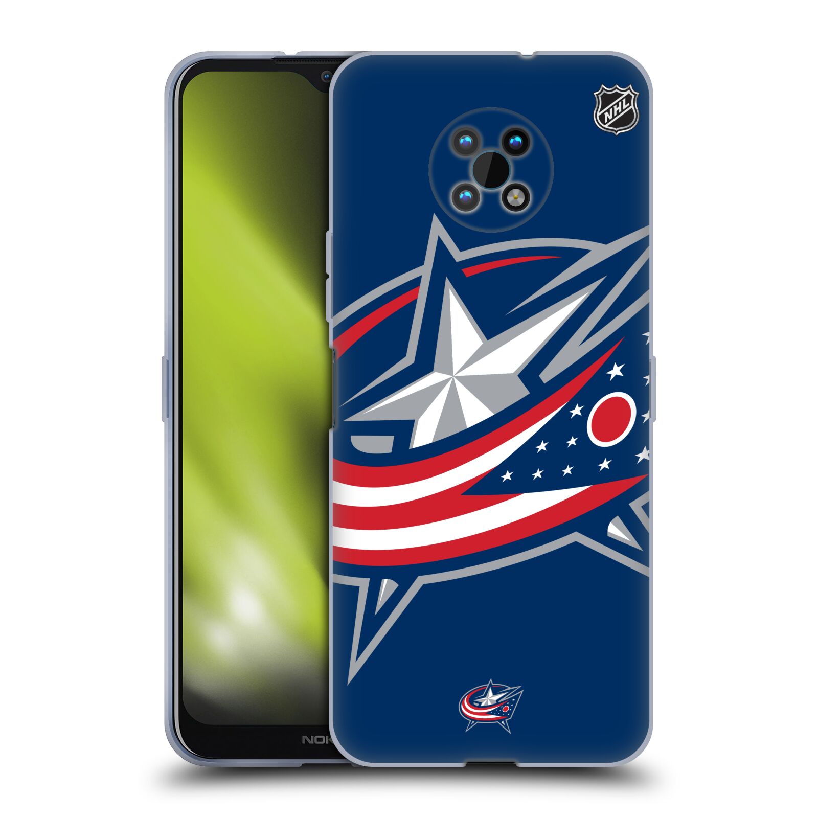 Silikonové pouzdro na mobil Nokia G50 5G - NHL - Velké logo Columbus Blue Jackets