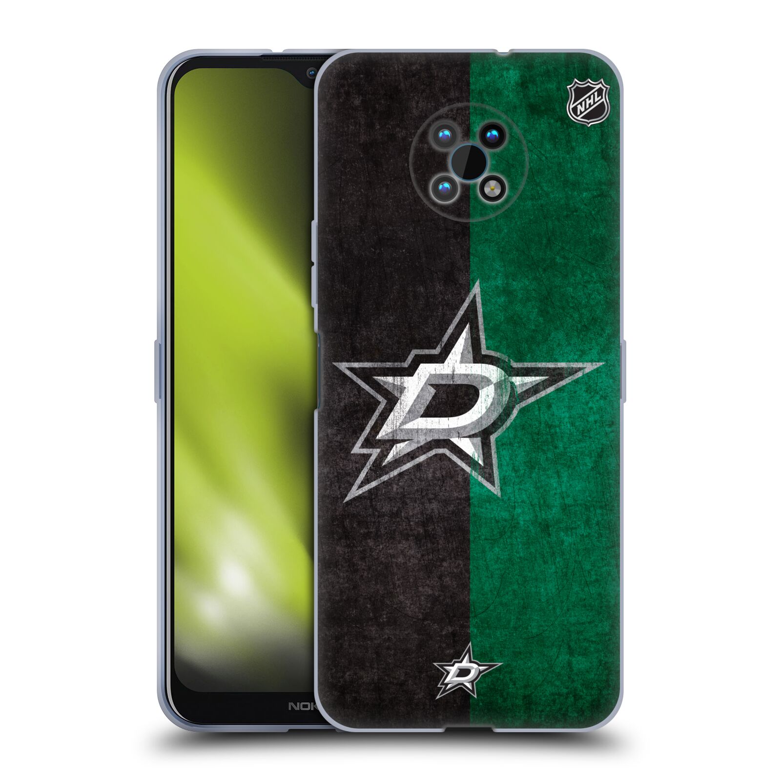 Silikonové pouzdro na mobil Nokia G50 5G - NHL - Půlené logo Dallas Stars