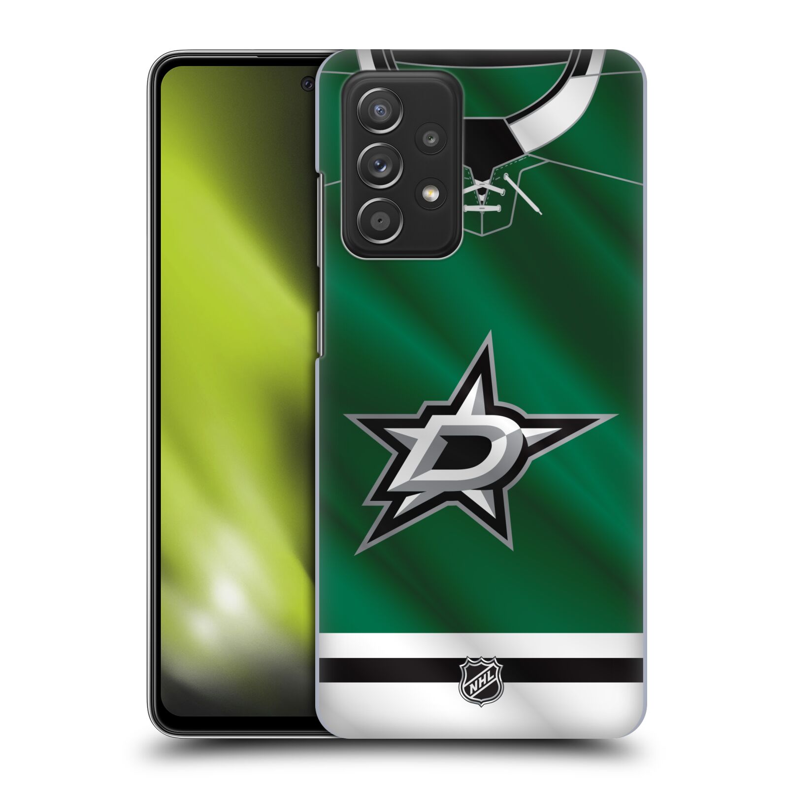 Plastové pouzdro na mobil Samsung Galaxy A52 / A52 5G / A52s 5G - NHL - Dres Dallas Stars
