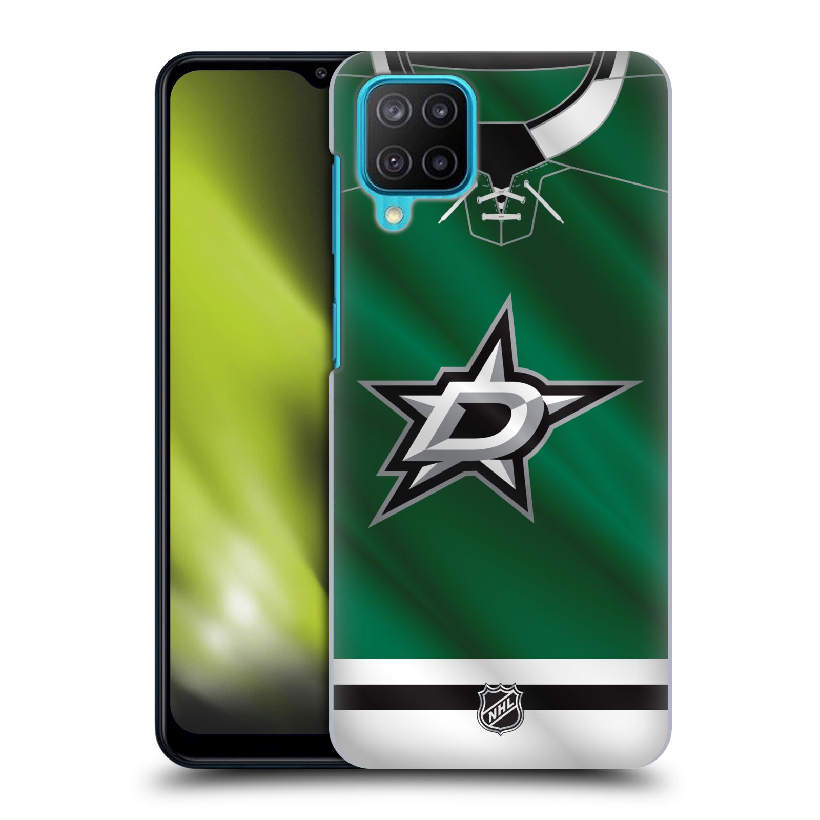 Plastové pouzdro na mobil Samsung Galaxy M12 - NHL - Dres Dallas Stars