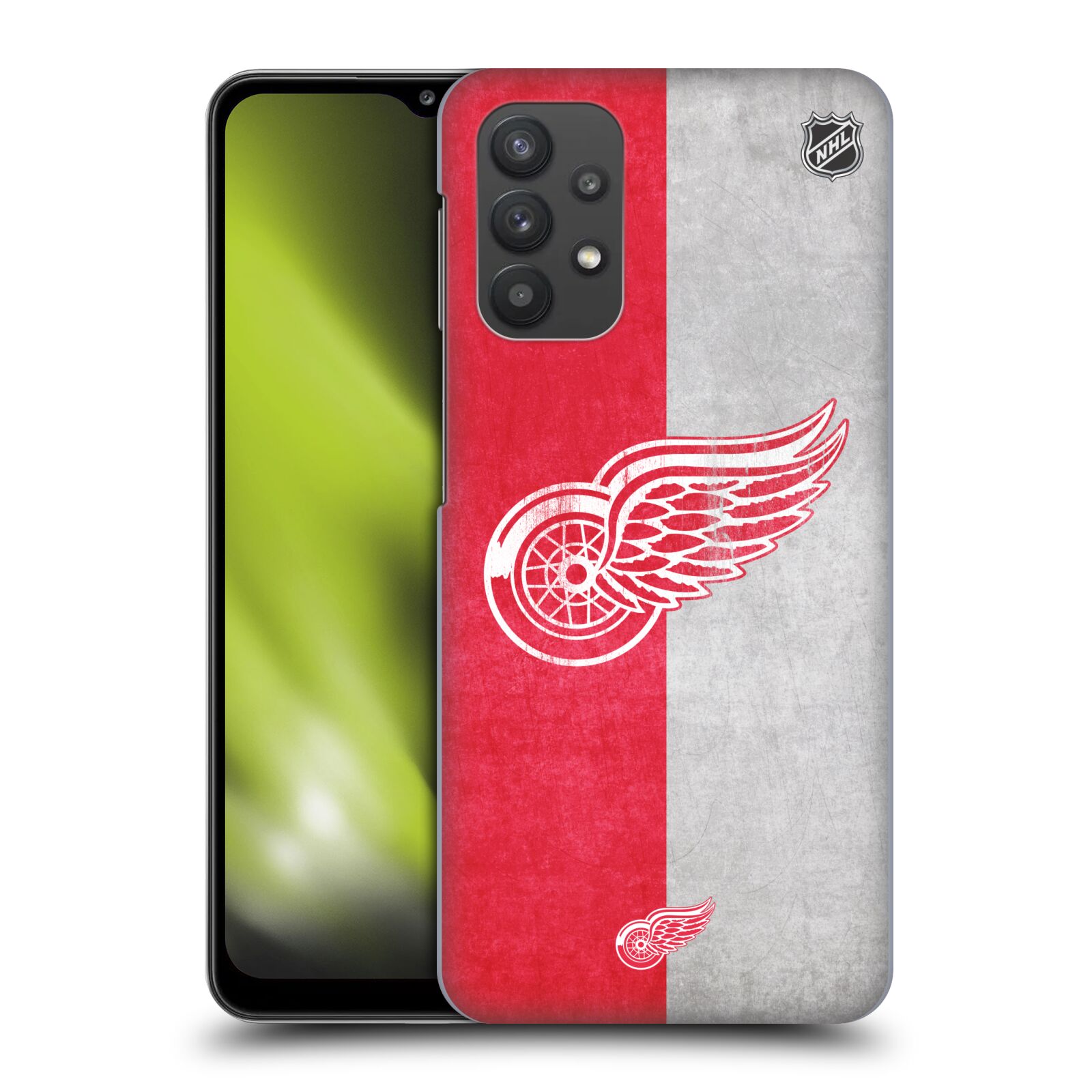 Plastové pouzdro na mobil Samsung Galaxy A32 5G - NHL - Půlené logo Detroit Red Wings