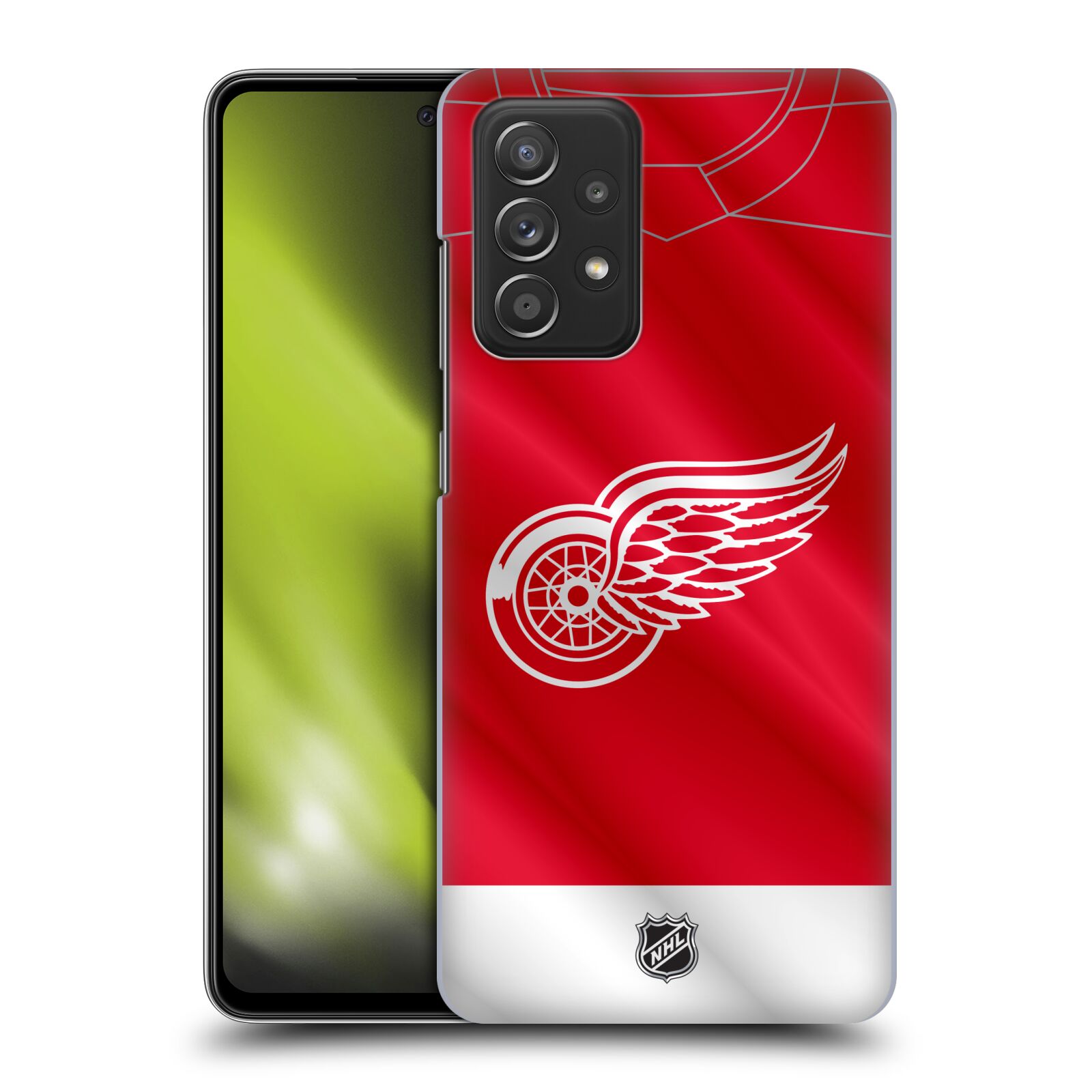 Plastové pouzdro na mobil Samsung Galaxy A52 / A52 5G / A52s 5G - NHL - Dres Detroit Red Wings