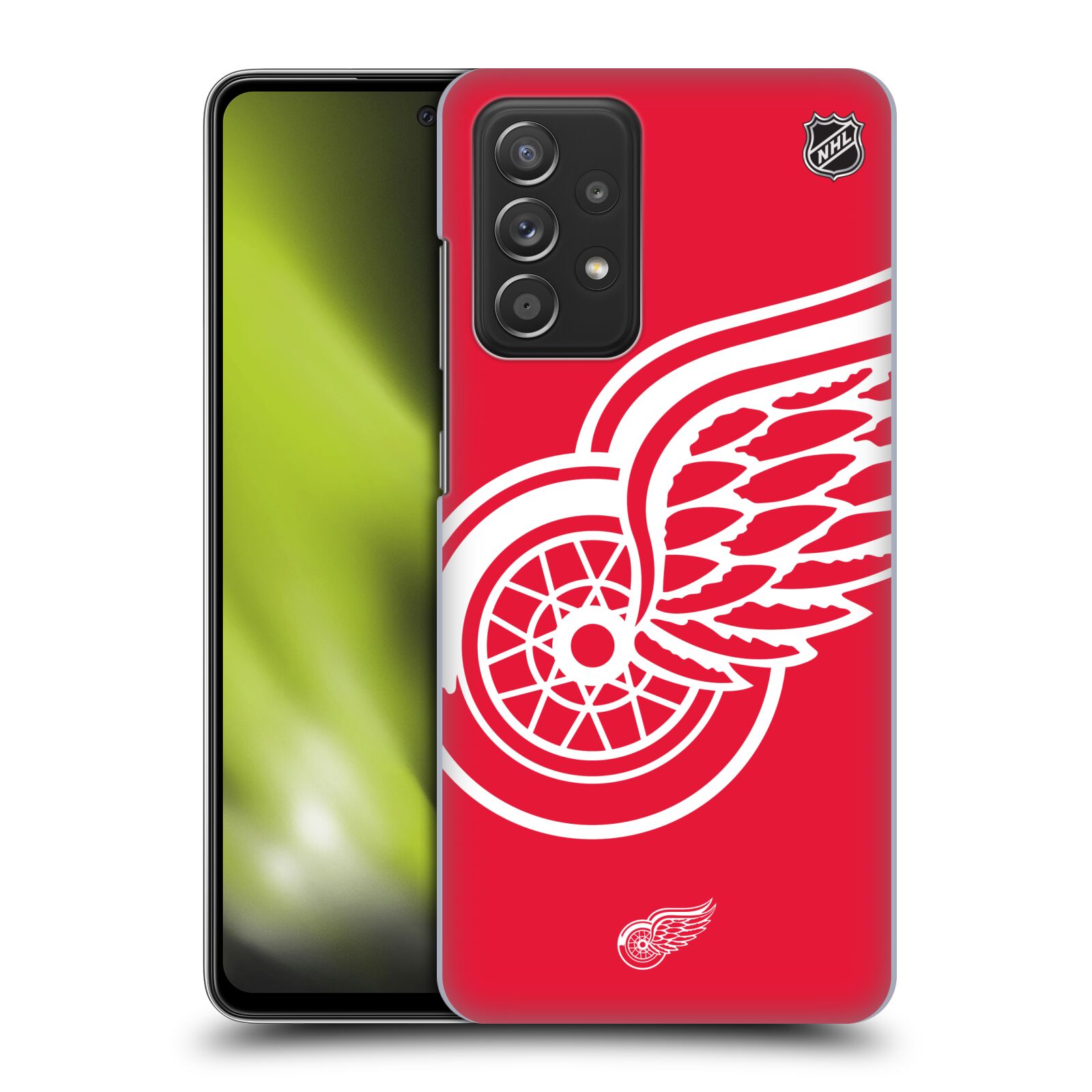 Plastové pouzdro na mobil Samsung Galaxy A52 / A52 5G / A52s 5G - NHL - Velké logo Detroit Red Wings (Plastový kryt, pouzdro, obal na mobilní telefon Samsung Galaxy A52 (SM-A525F) / Samsung Galaxy A52 5G (SM-A526F) / Samsung Galaxy A52s 5G (SM-A528F) s)