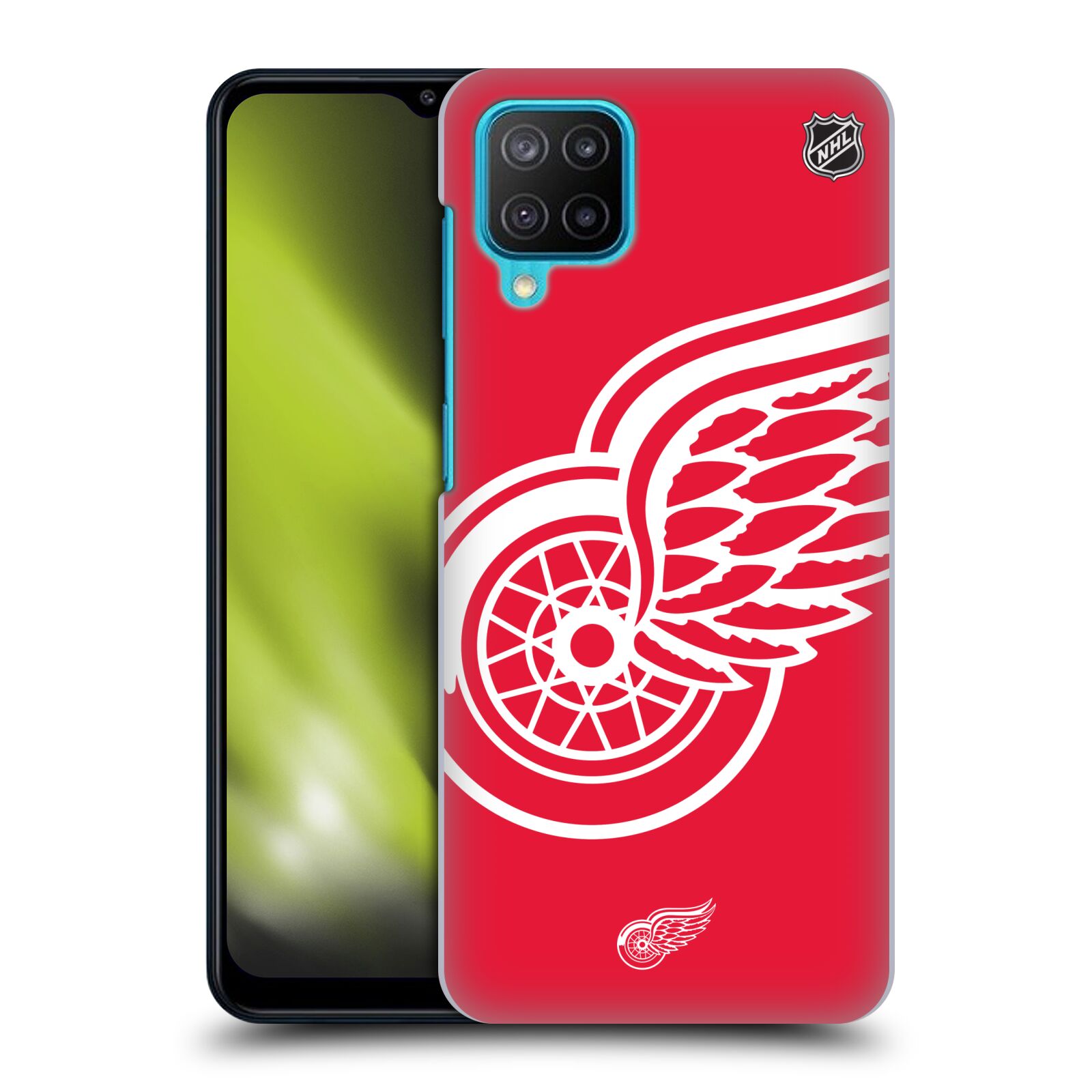 Plastové pouzdro na mobil Samsung Galaxy M12 - NHL - Velké logo Detroit Red Wings