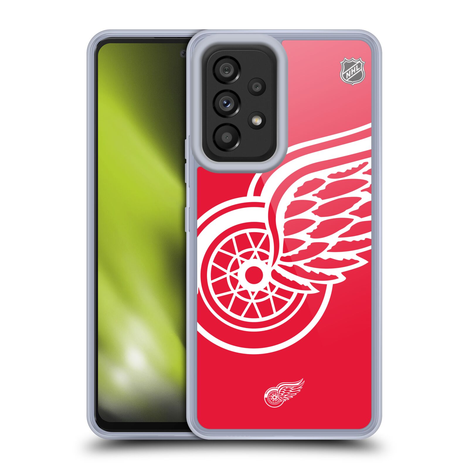 Silikonové pouzdro na mobil Samsung Galaxy A53 5G - NHL - Velké logo Detroit Red Wings (Silikonový kryt, obal, pouzdro na mobilní telefon Samsung Galaxy A53 5G s licencovaným motivem NHL - Velké logo Detroit Red Wings)