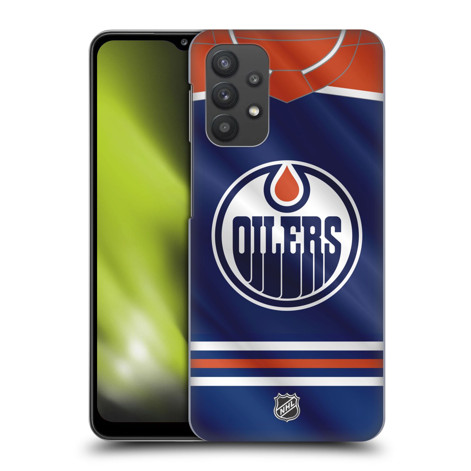 Plastové pouzdro na mobil Samsung Galaxy A32 5G - NHL - Dres Edmonton Oilers