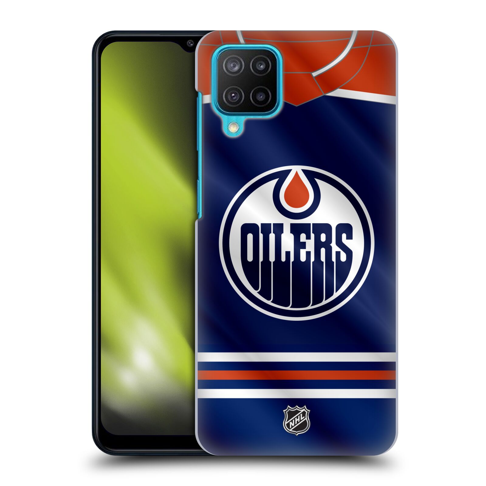 Plastové pouzdro na mobil Samsung Galaxy M12 - NHL - Dres Edmonton Oilers