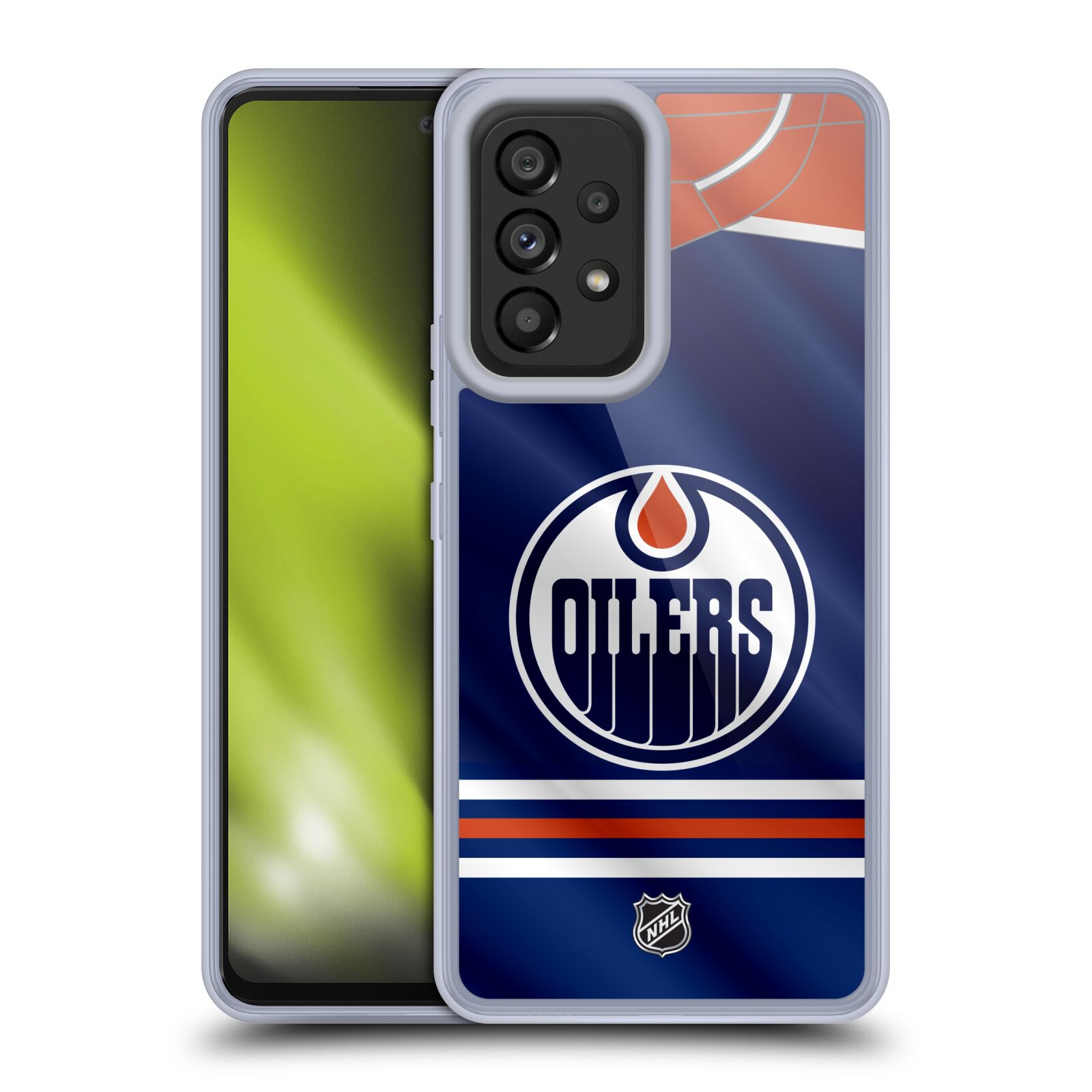 Silikonové pouzdro na mobil Samsung Galaxy A53 5G - NHL - Dres Edmonton Oilers