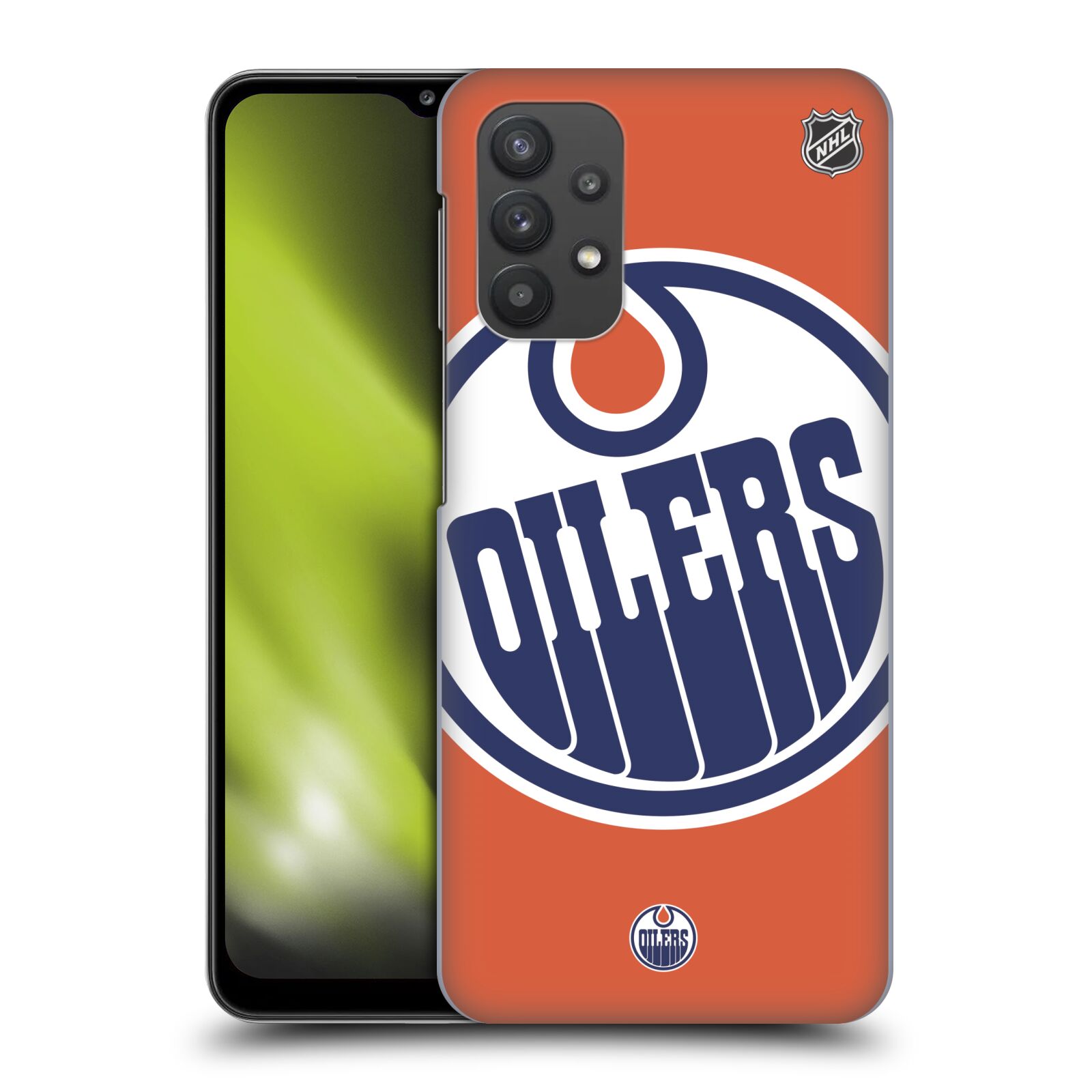 Plastové pouzdro na mobil Samsung Galaxy A32 5G - NHL - Velké logo Edmonton Oilers