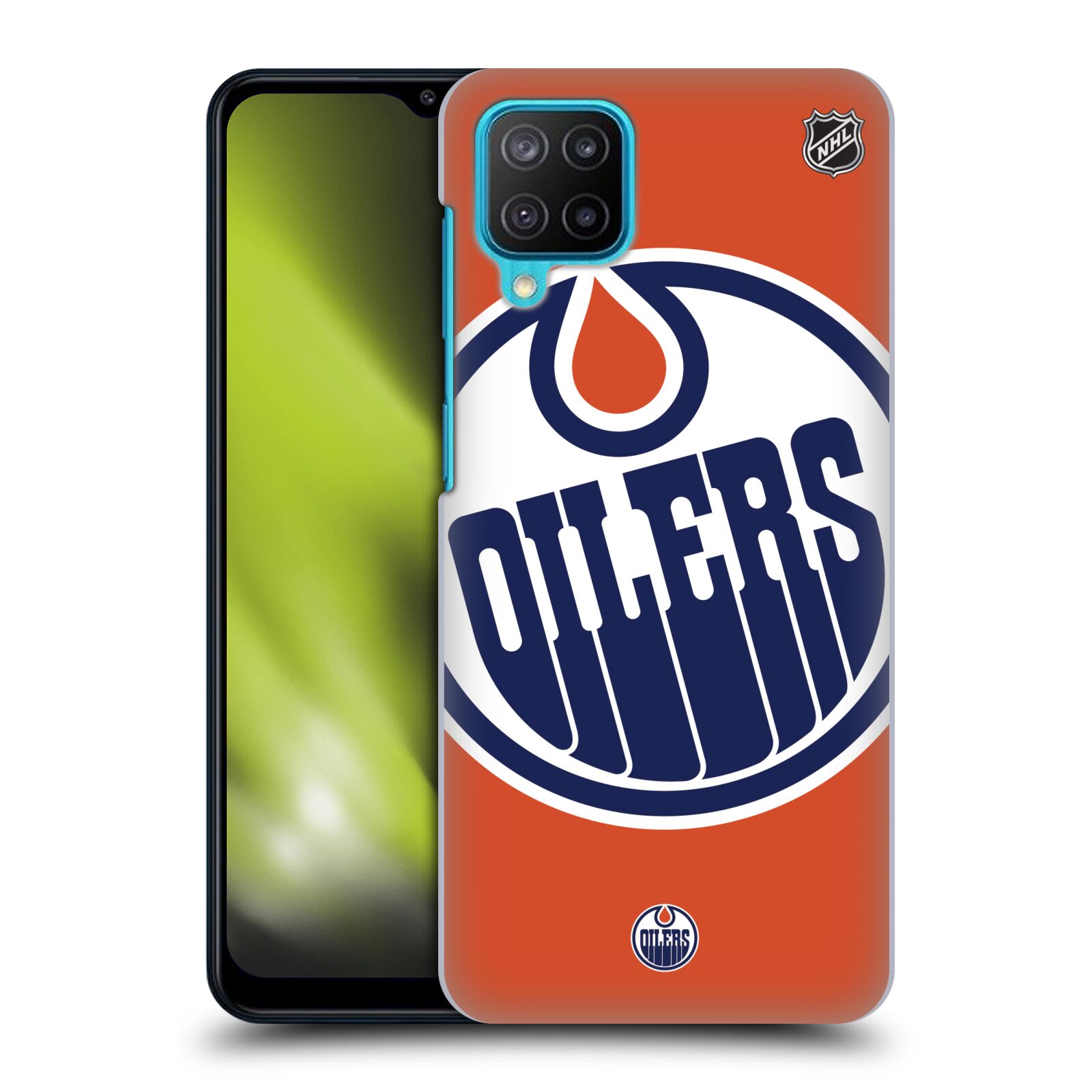 Plastové pouzdro na mobil Samsung Galaxy M12 - NHL - Velké logo Edmonton Oilers