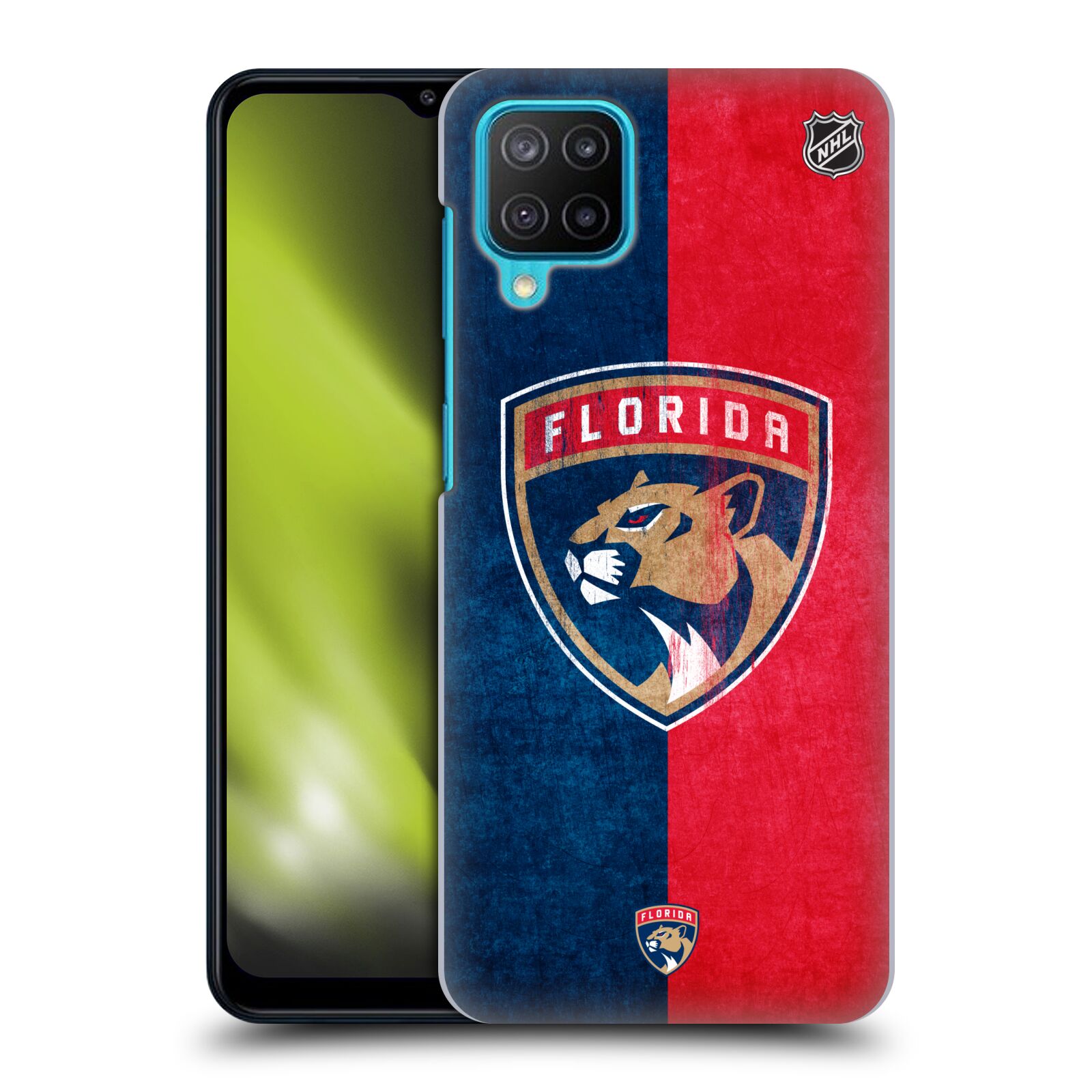 Plastové pouzdro na mobil Samsung Galaxy M12 - NHL - Půlené logo Florida Panthers