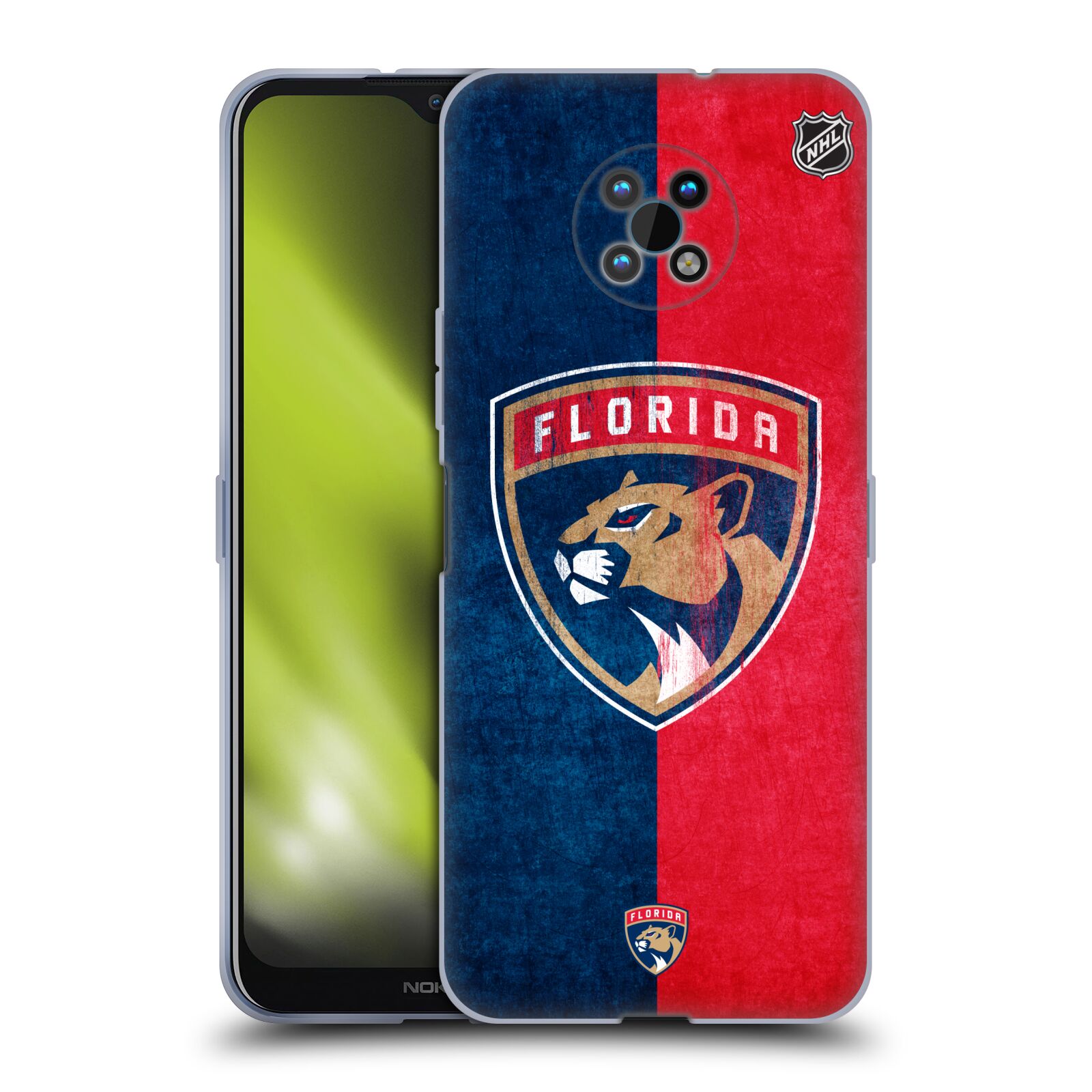 Silikonové pouzdro na mobil Nokia G50 5G - NHL - Půlené logo Florida Panthers