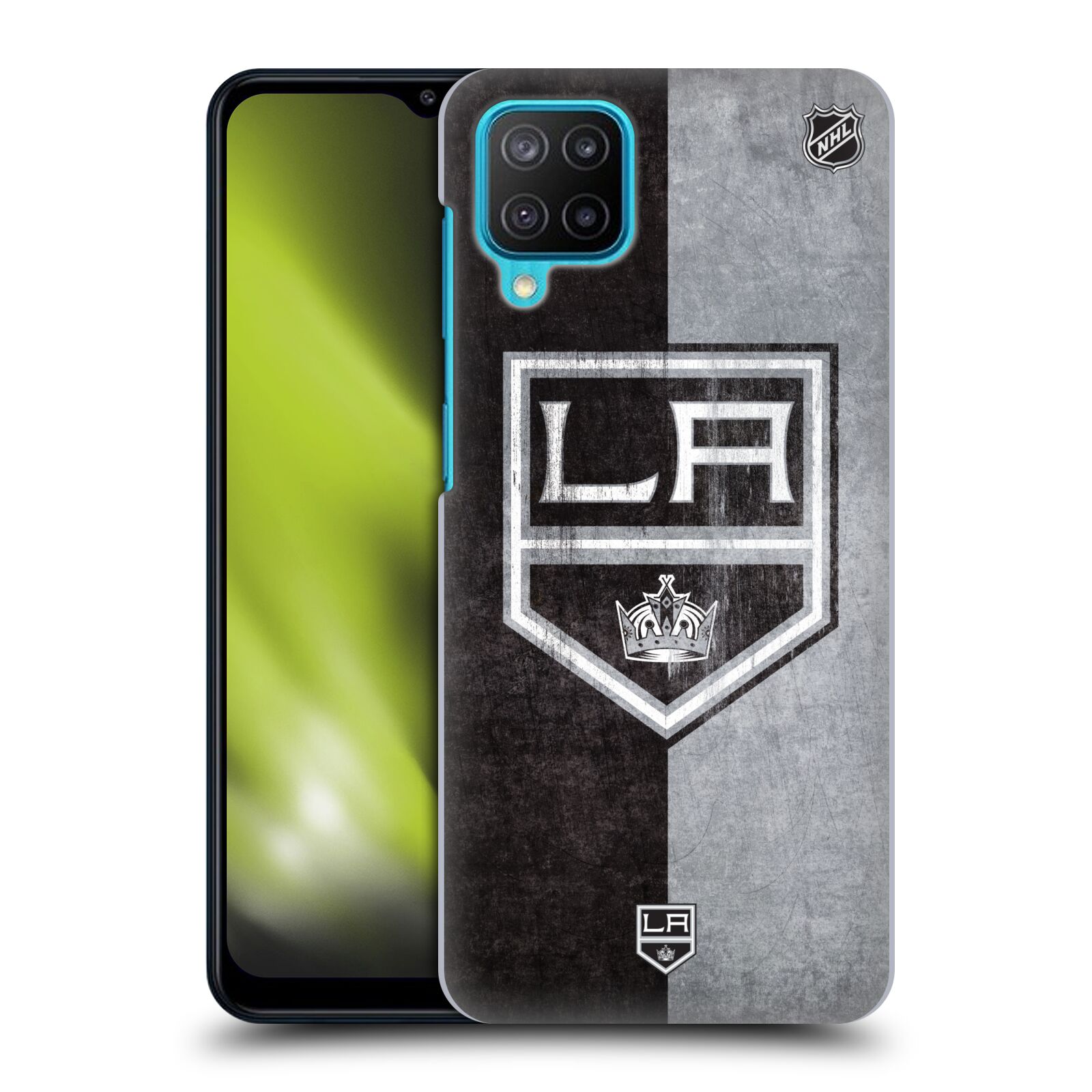 Plastové pouzdro na mobil Samsung Galaxy M12 - NHL - Půlené logo Los Angeles Kings