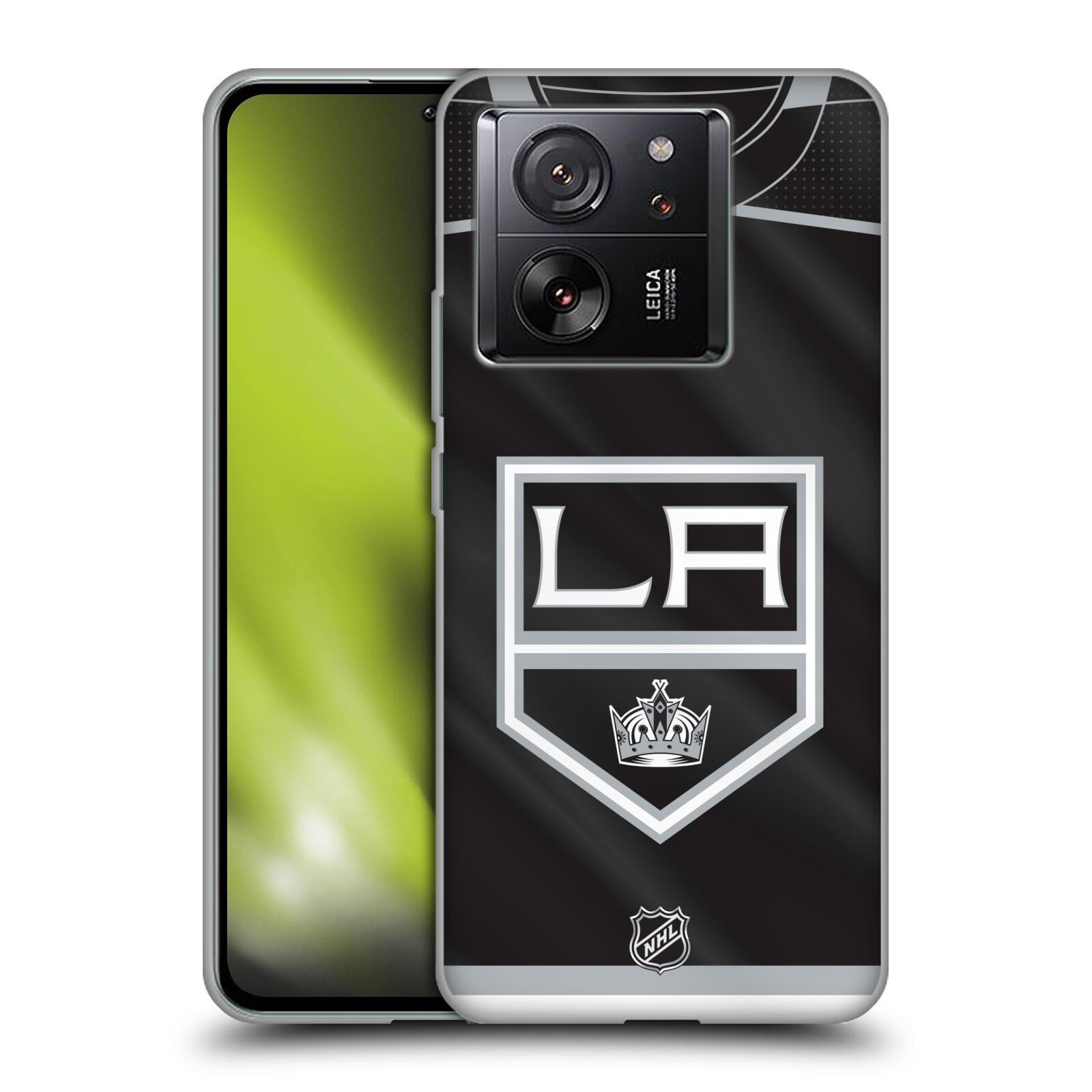 Silikonové pouzdro na mobil Xiaomi 13T / 13T Pro - NHL - Dres Los Angeles Kings (Silikonový kryt, obal, pouzdro na mobilní telefon Xiaomi 13T / 13T Pro s licencovaným motivem NHL - Dres Los Angeles Kings)