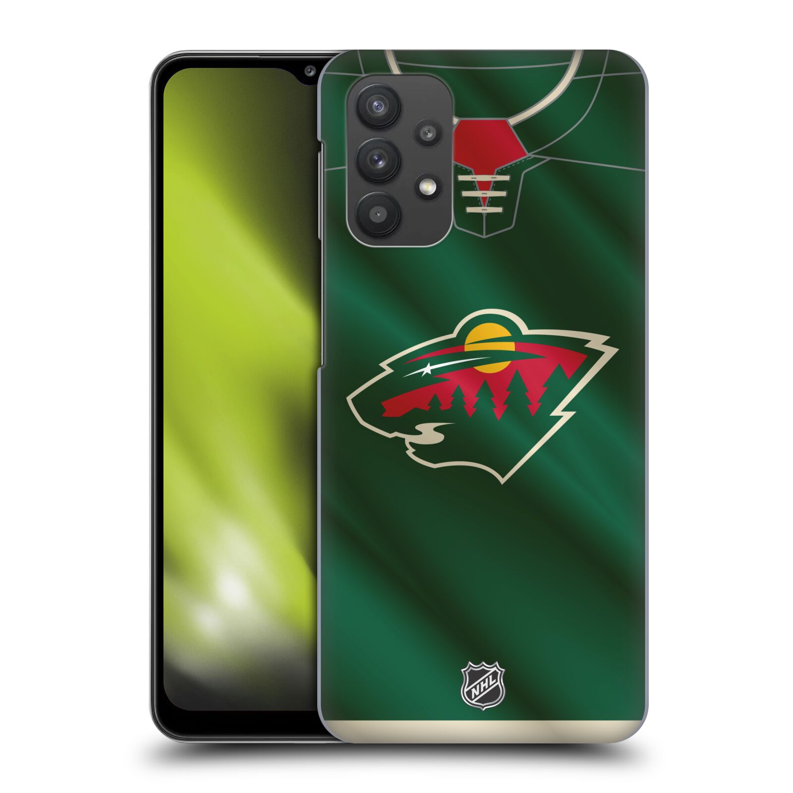 Plastové pouzdro na mobil Samsung Galaxy A32 5G - NHL - Dres Minnesota Wild