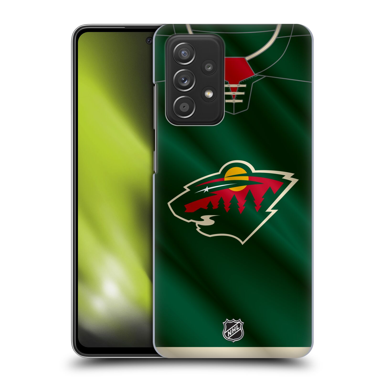 Plastové pouzdro na mobil Samsung Galaxy A52 / A52 5G / A52s 5G - NHL - Dres Minnesota Wild