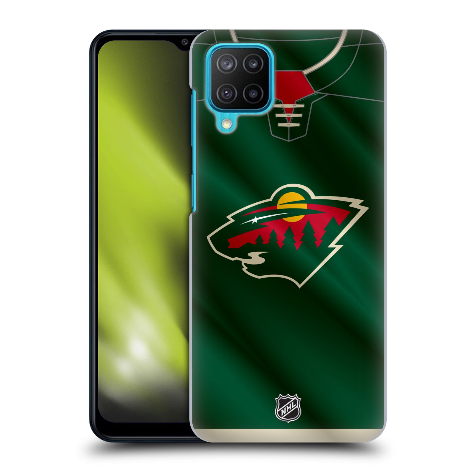 Plastové pouzdro na mobil Samsung Galaxy M12 - NHL - Dres Minnesota Wild