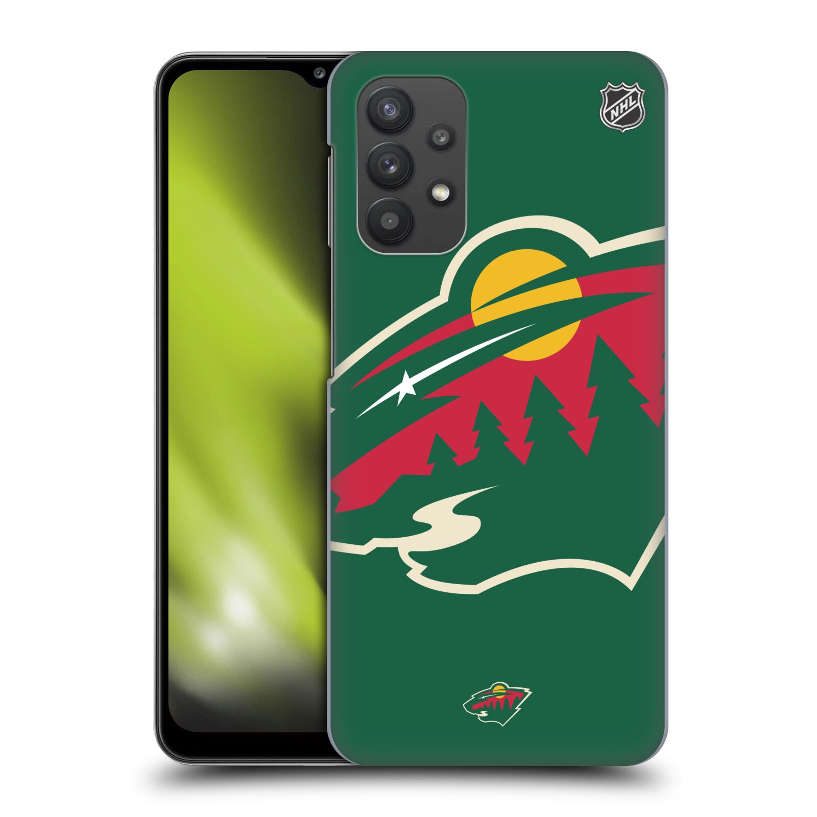 Plastové pouzdro na mobil Samsung Galaxy A32 5G - NHL - Velké logo Minnesota Wild